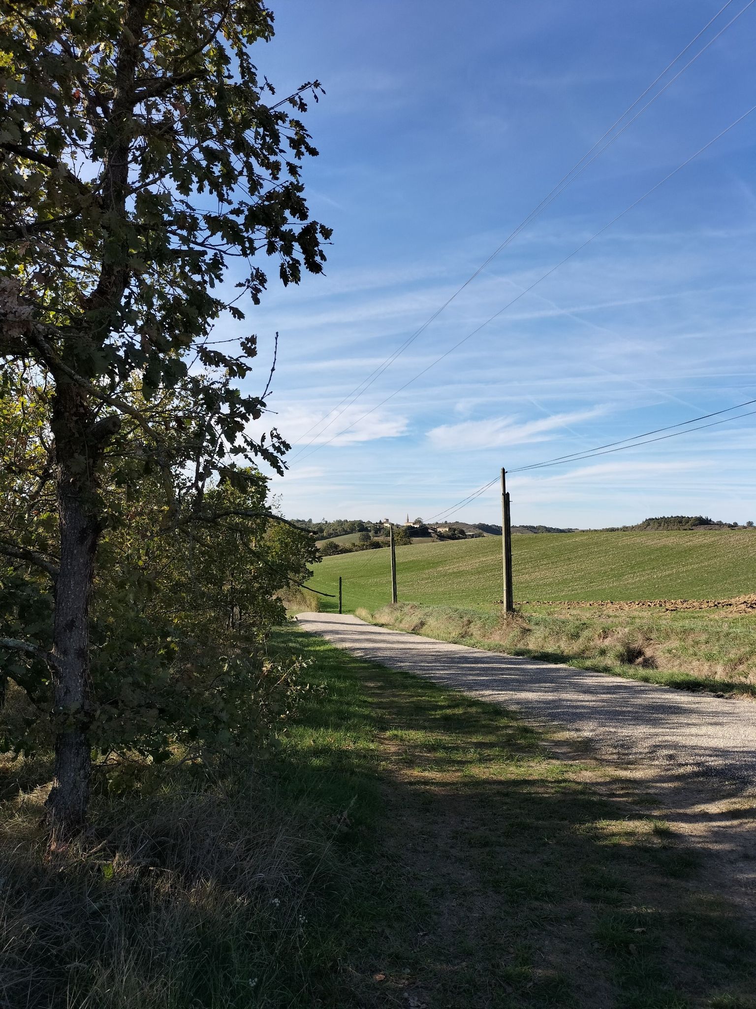 Le village de Lignairolles depuis Cauquillou