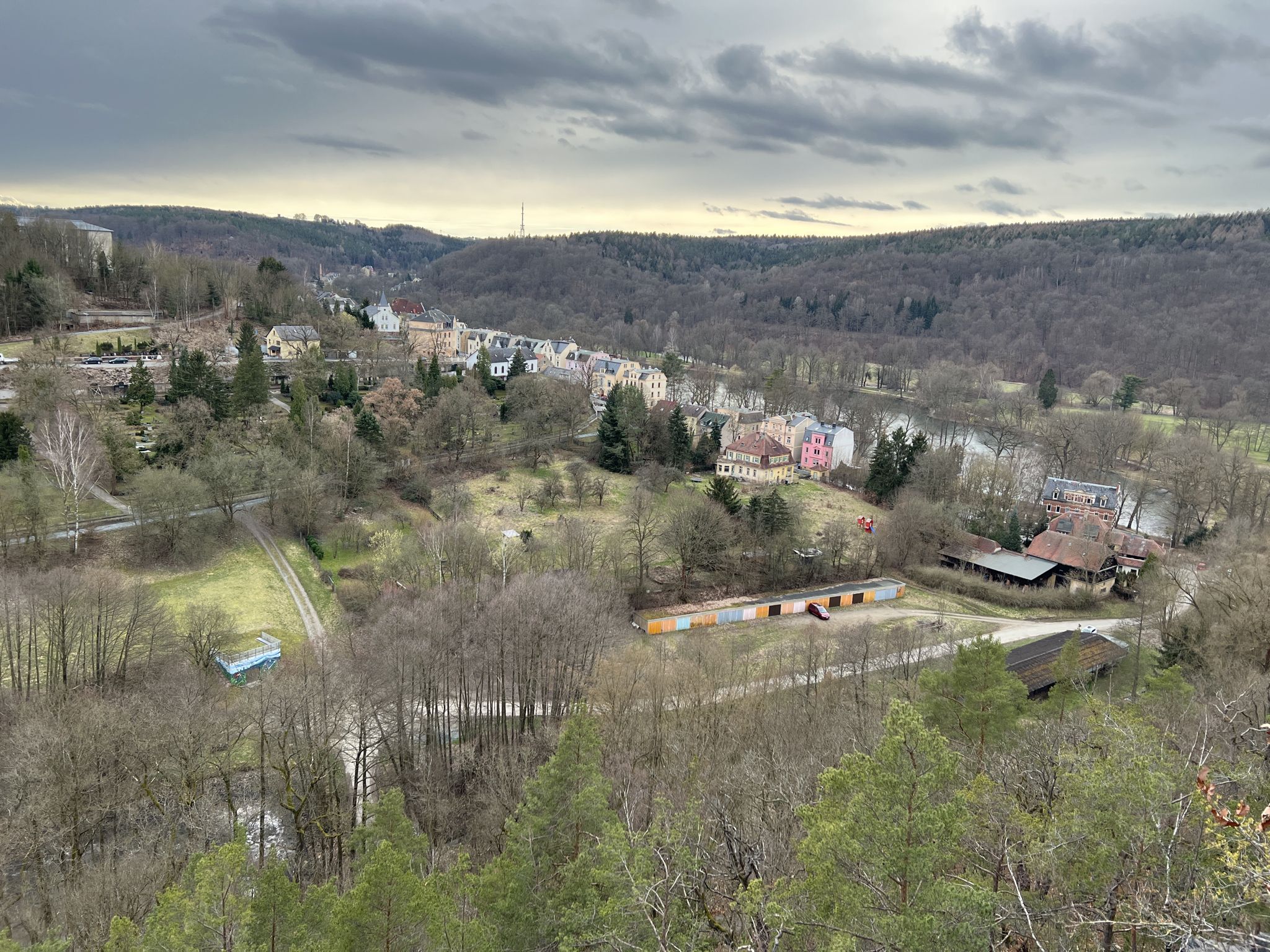 Bombastisch der Blick auf dem Park