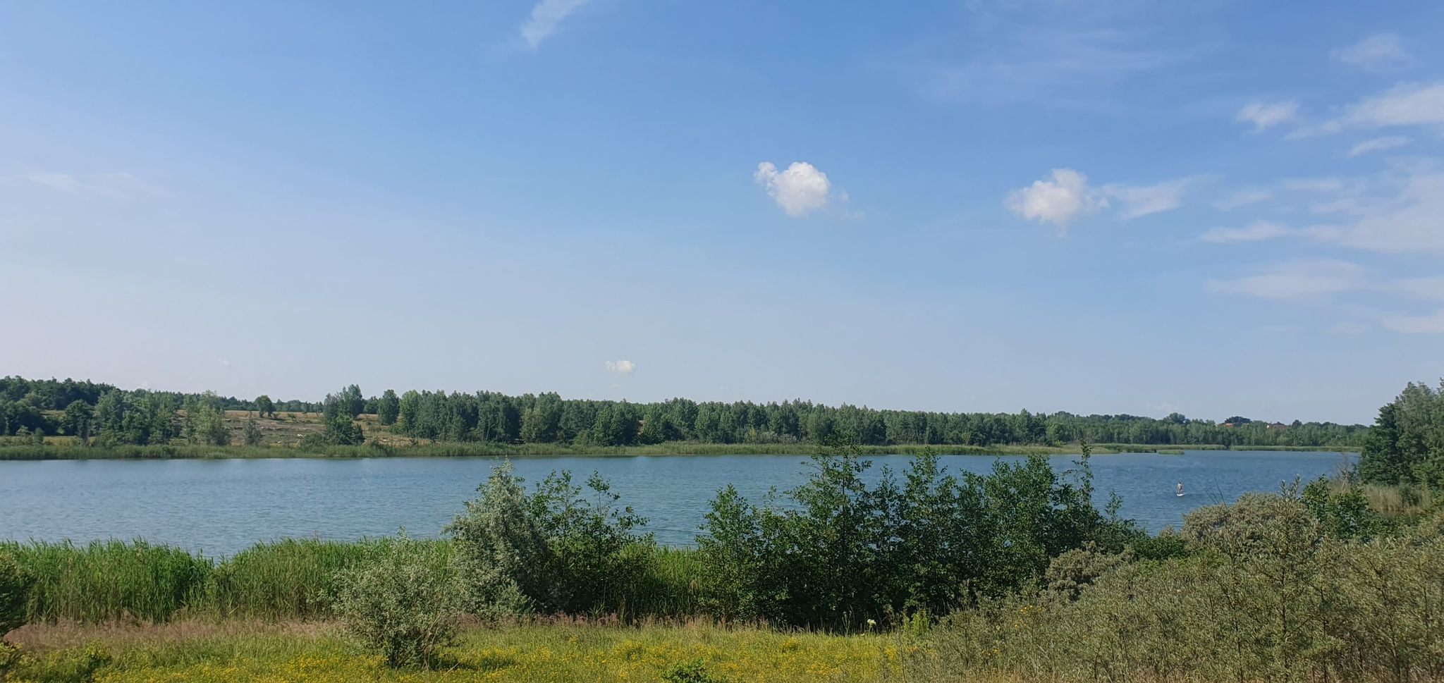 Großstolpener See mit Badestrand