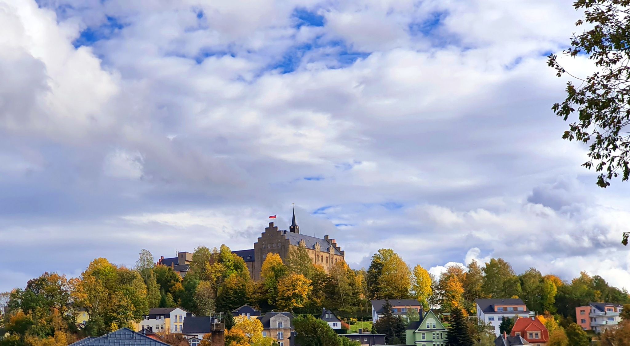 Blick auf Schloss Hoheneck