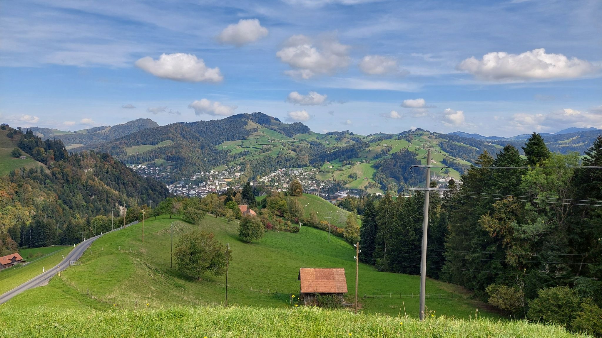 Blick zurück auf Wattwil