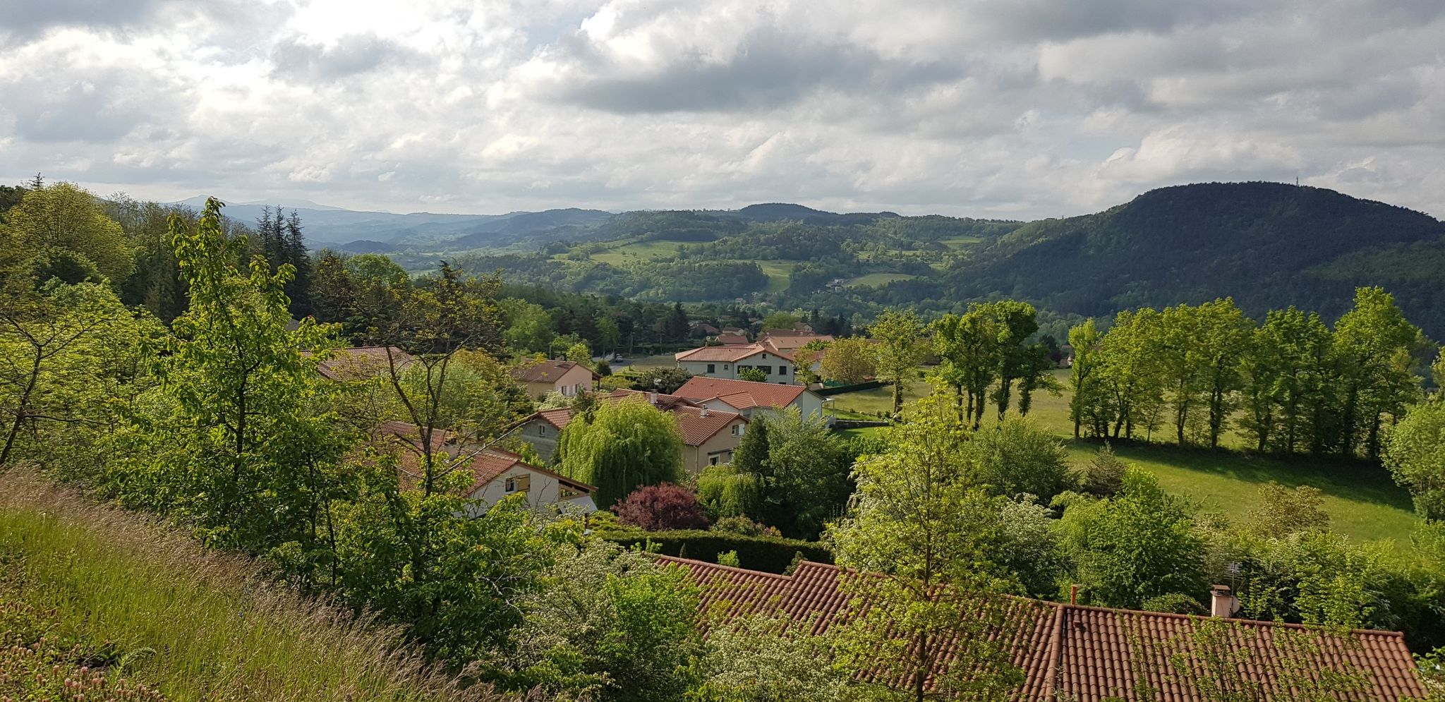Coubon vue depuis la voie verte