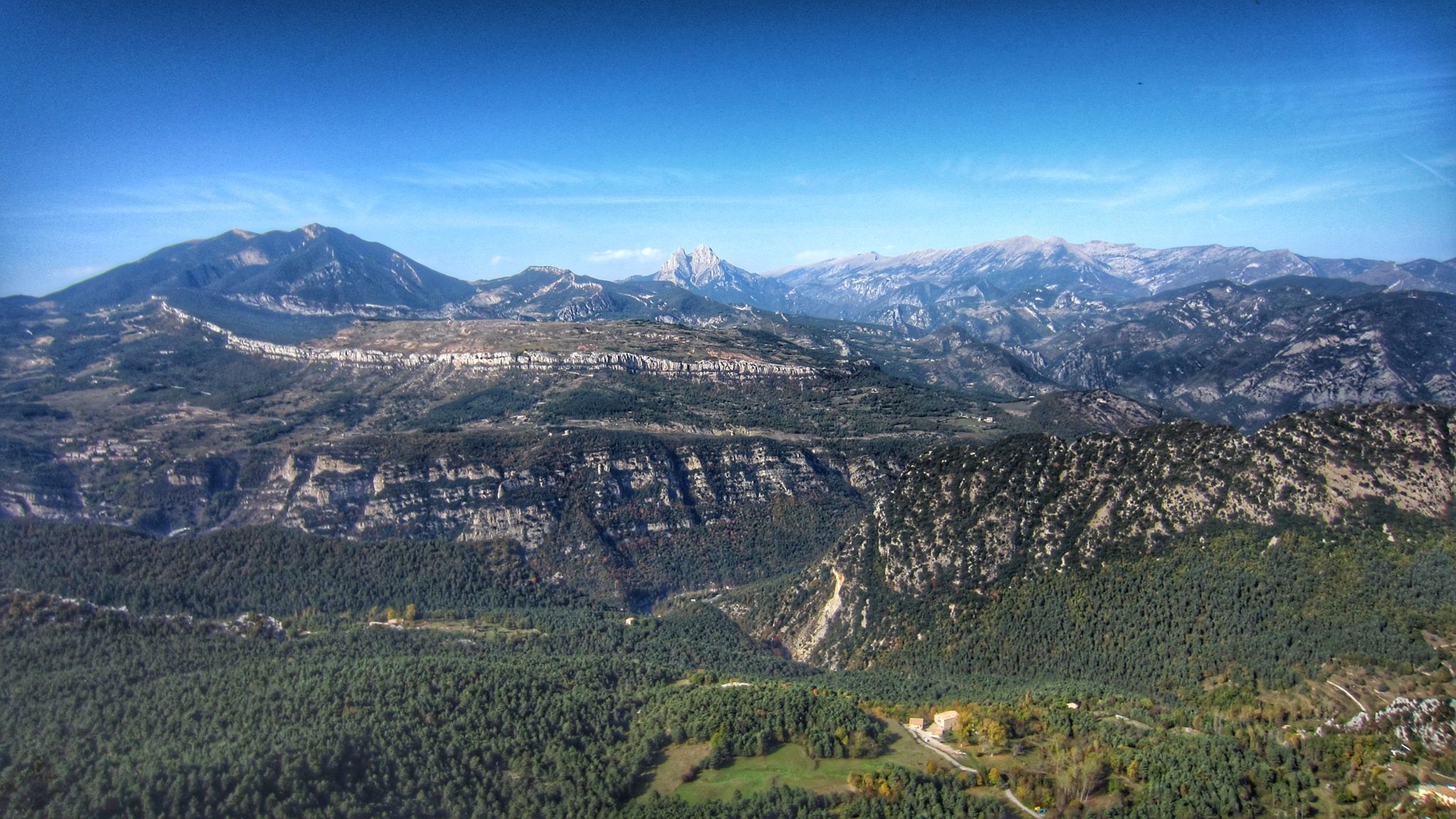 panoràmica des del balcó de la Roca Foradada