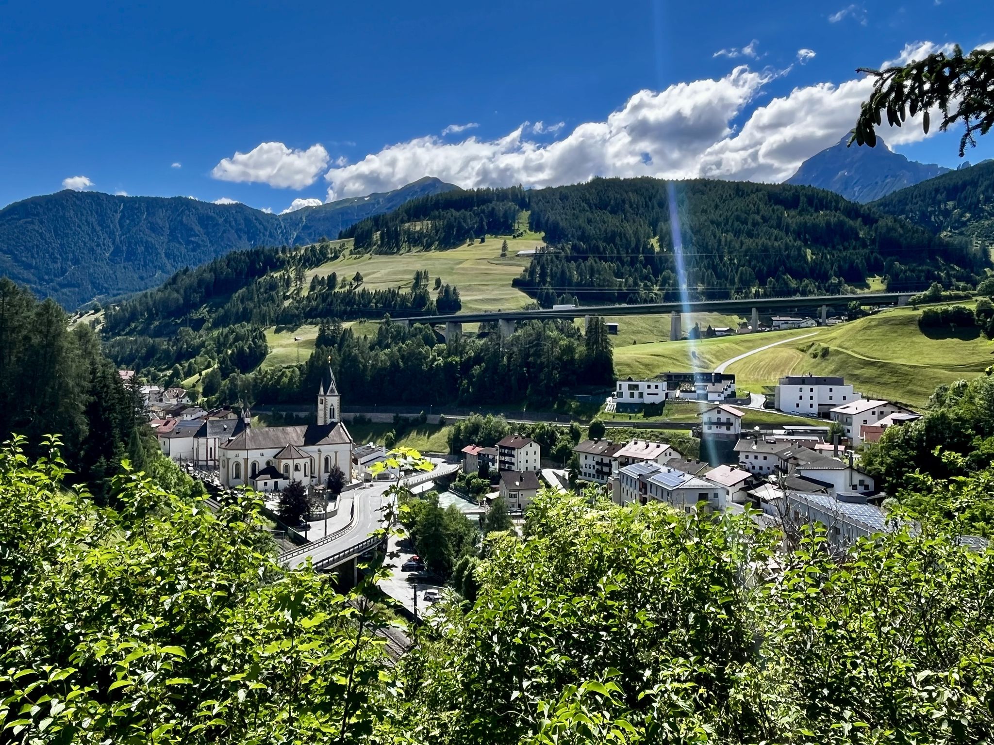 Von hier bietet sich ein schöner Blick hinab auf Matrei