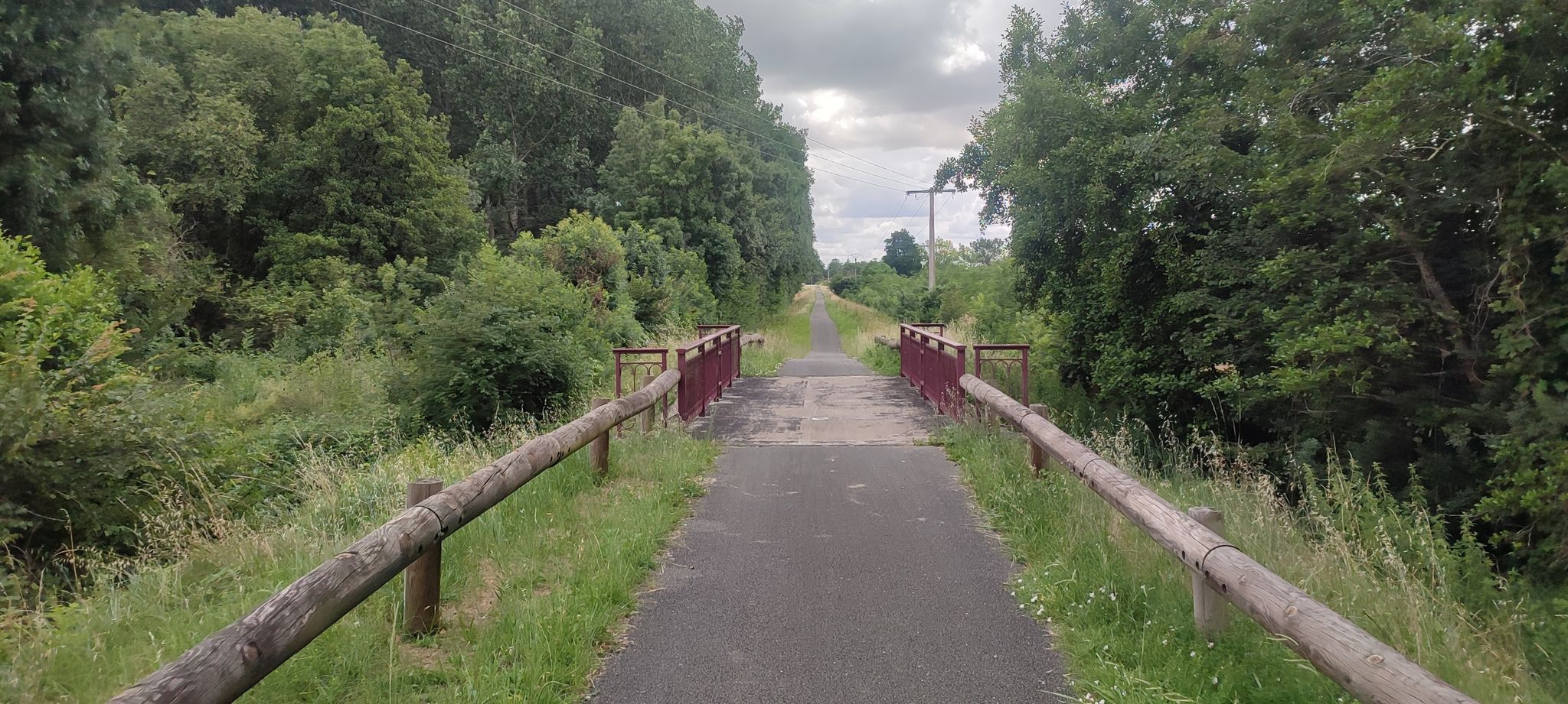 Bahntrassenradweg V80 nach Blaye