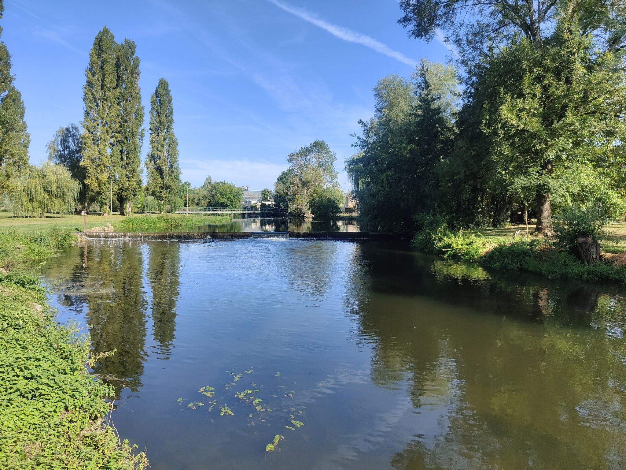 Arrivé vers Bonneval le long du Loir