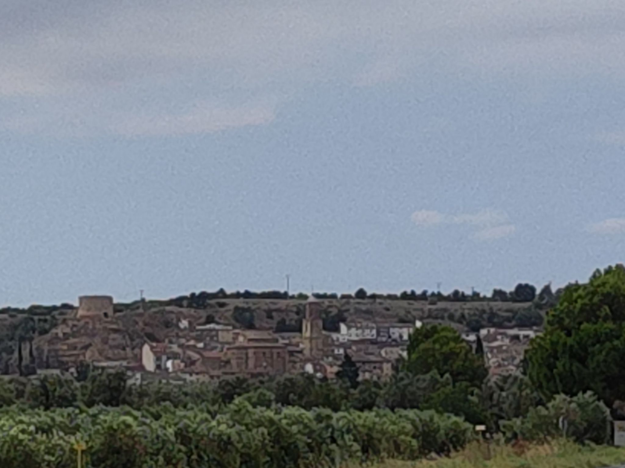 Vista de Ablitas desde la carretera