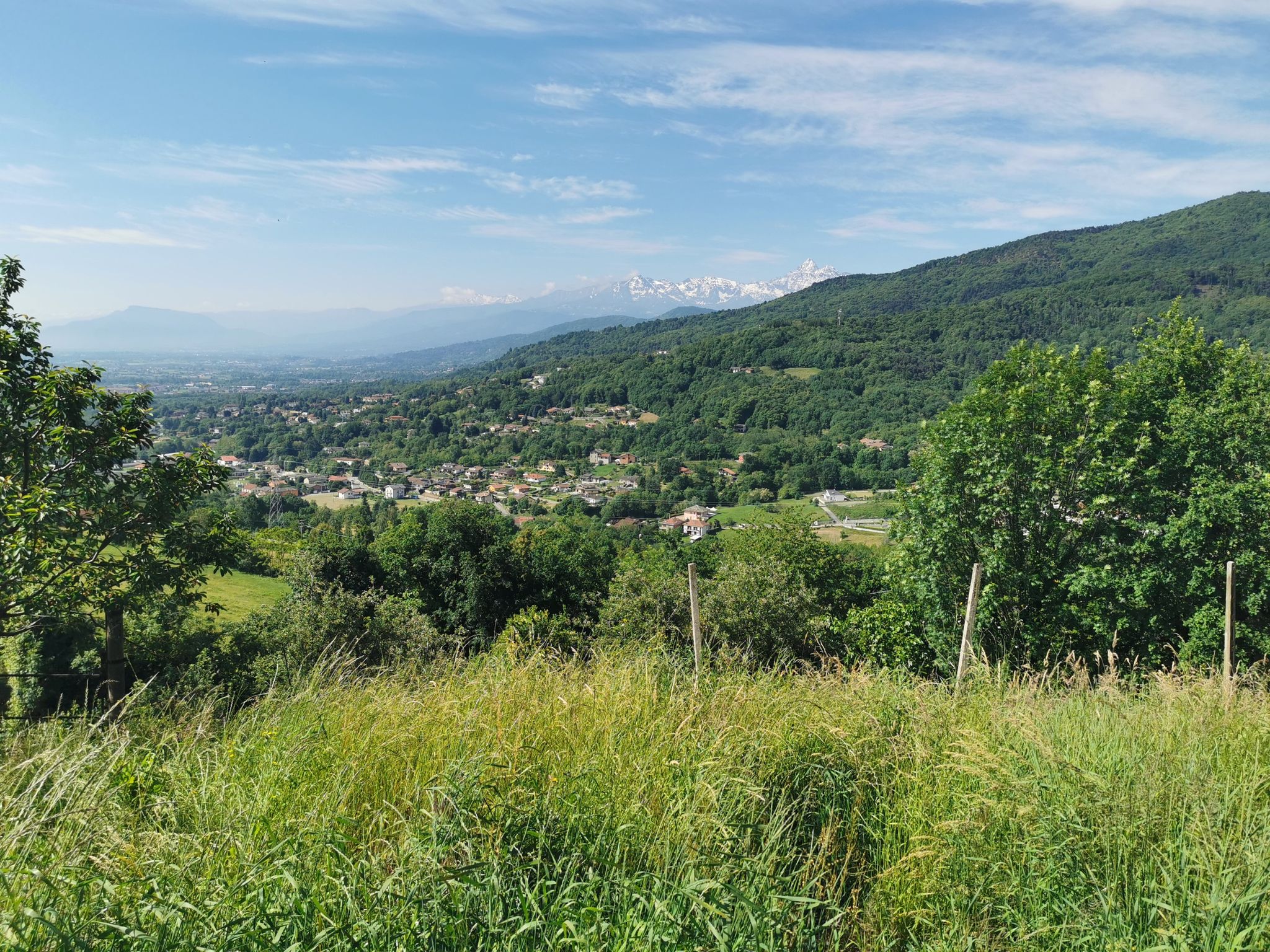 Vista su San Pietro Val Lemina
