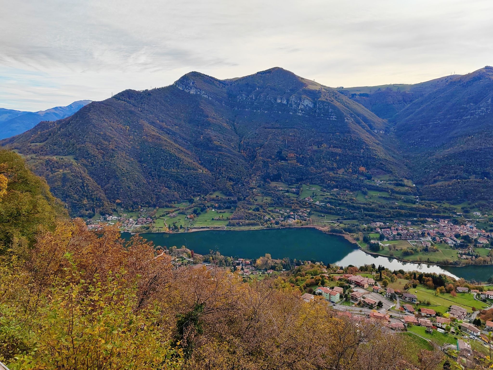 Stupenda vista sul lago di Endine