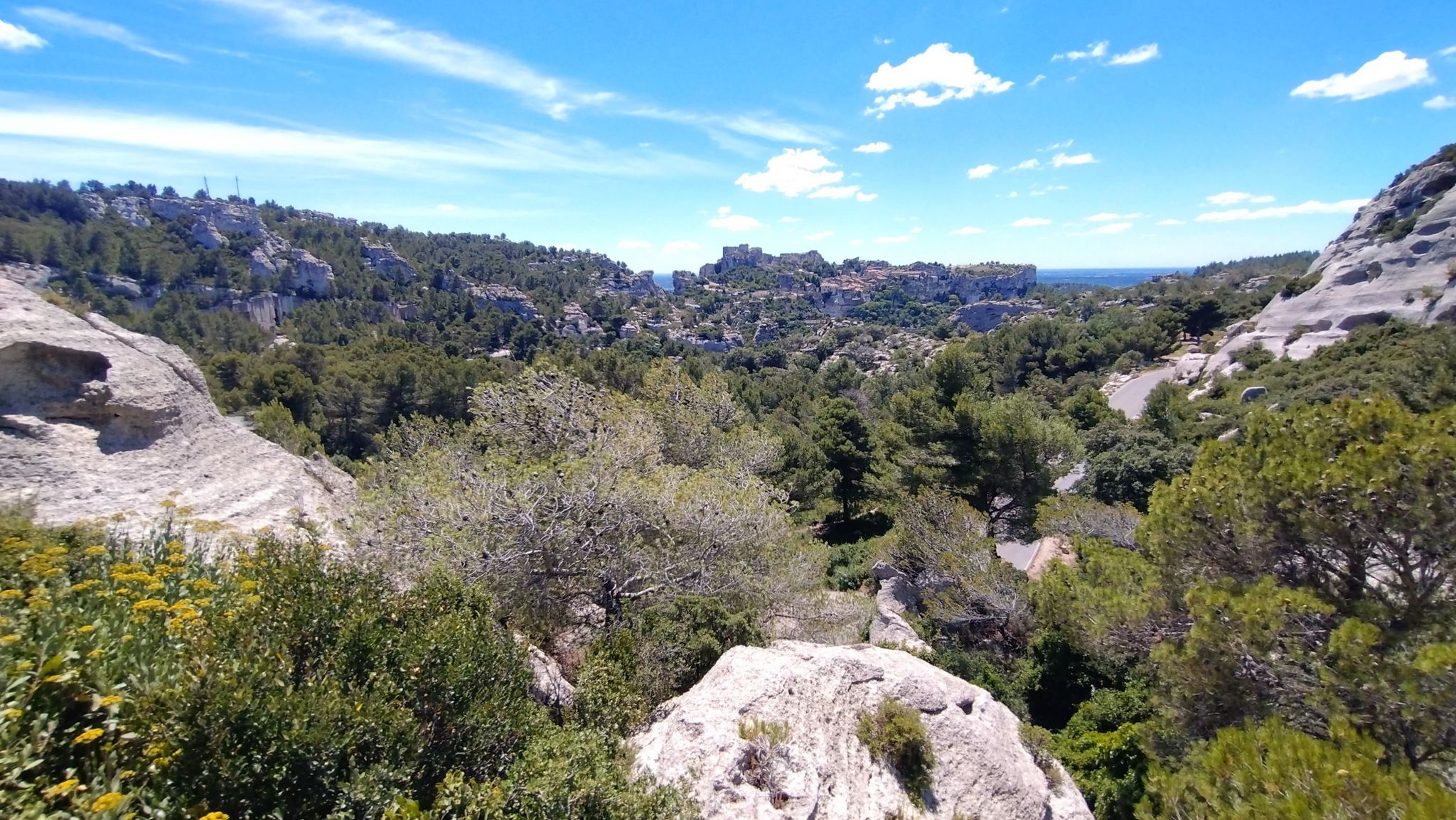 Blick auf den Ort Les Baux-de-Provence
