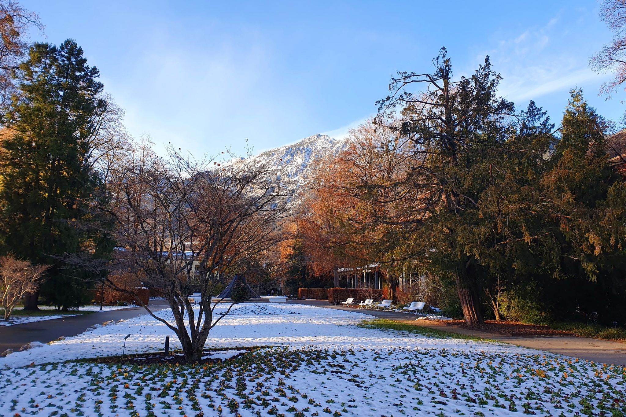 winterlicher Kurgarten