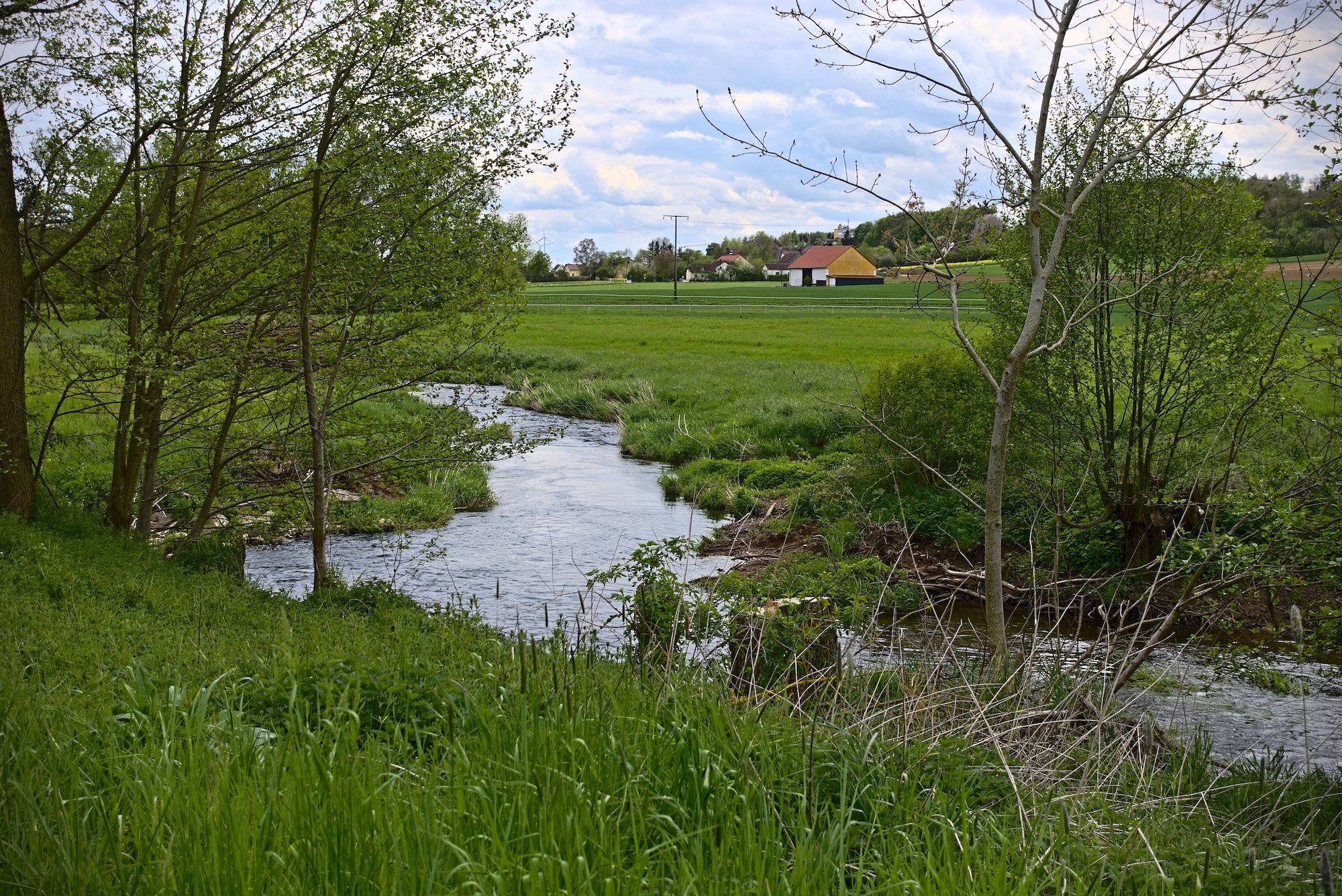 Blick auf die Streu vor Mellrichstadt