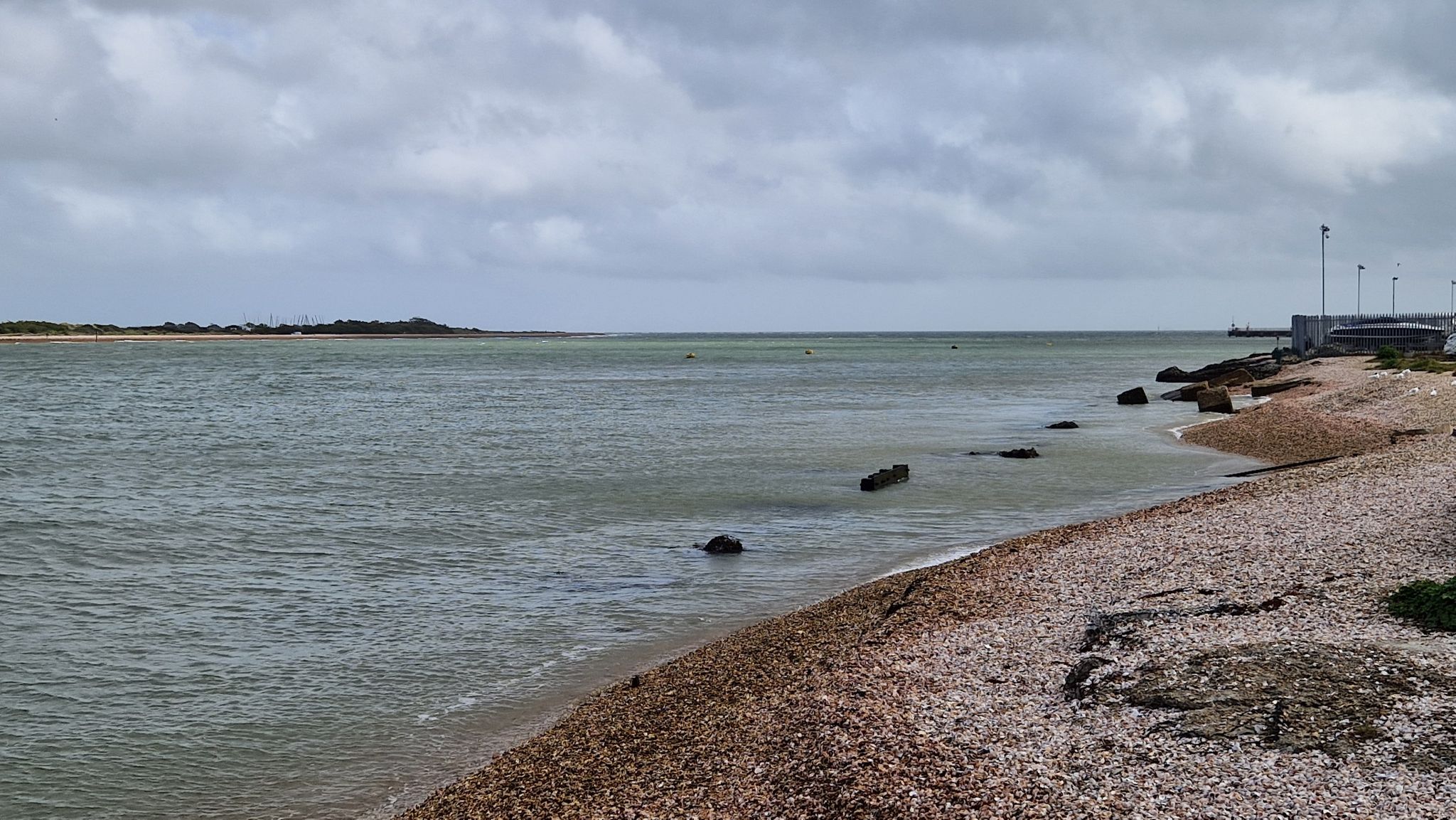 Einfahrt von Langstone Harbour