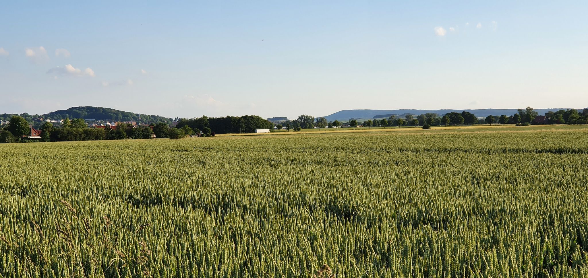 Bad Nenndorf und im Hintergrund der Hohenstein