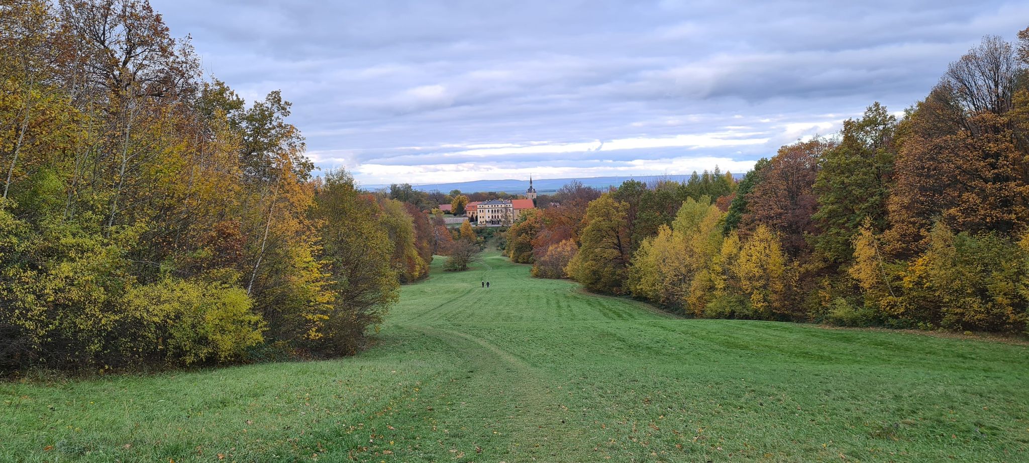 Blick aufs Schloss Ettersberg