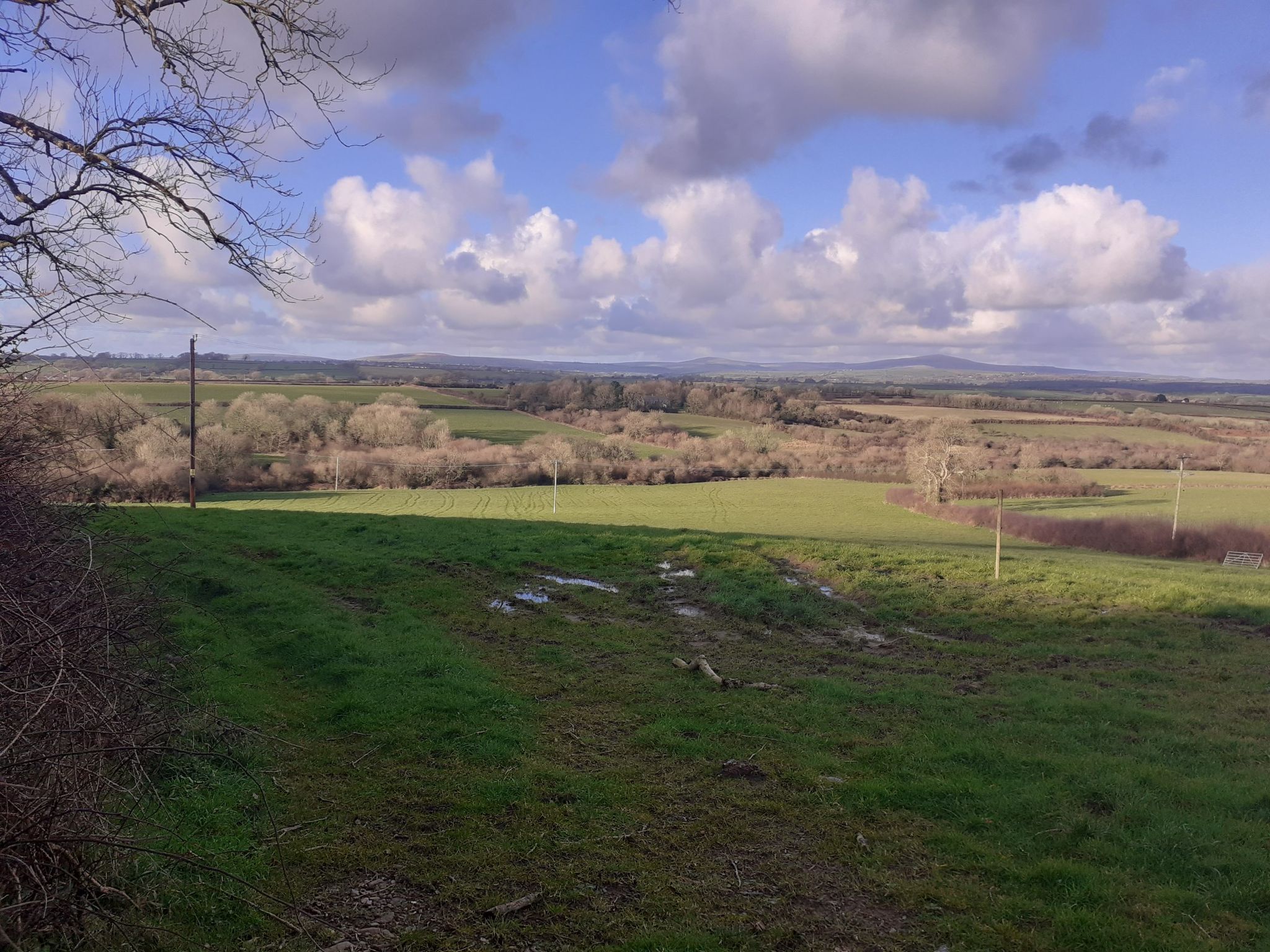Nice view of the Preselis nearby Wiston Chapel