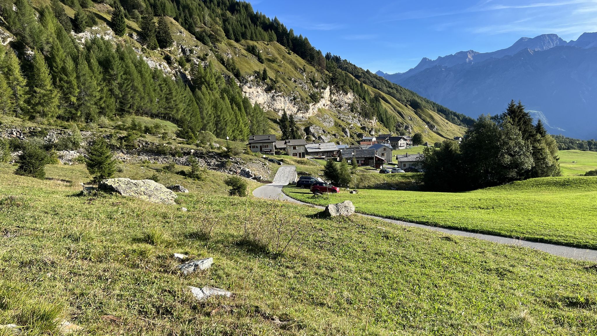 Promesciallo (Valle di Blenio). Partenza e arrivo