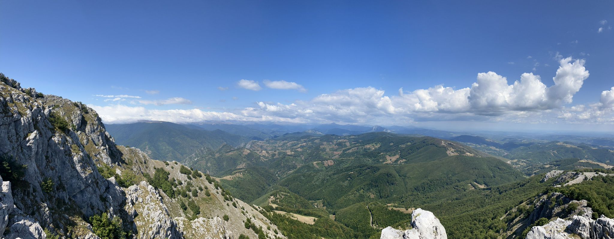 View towards Cerna valley.