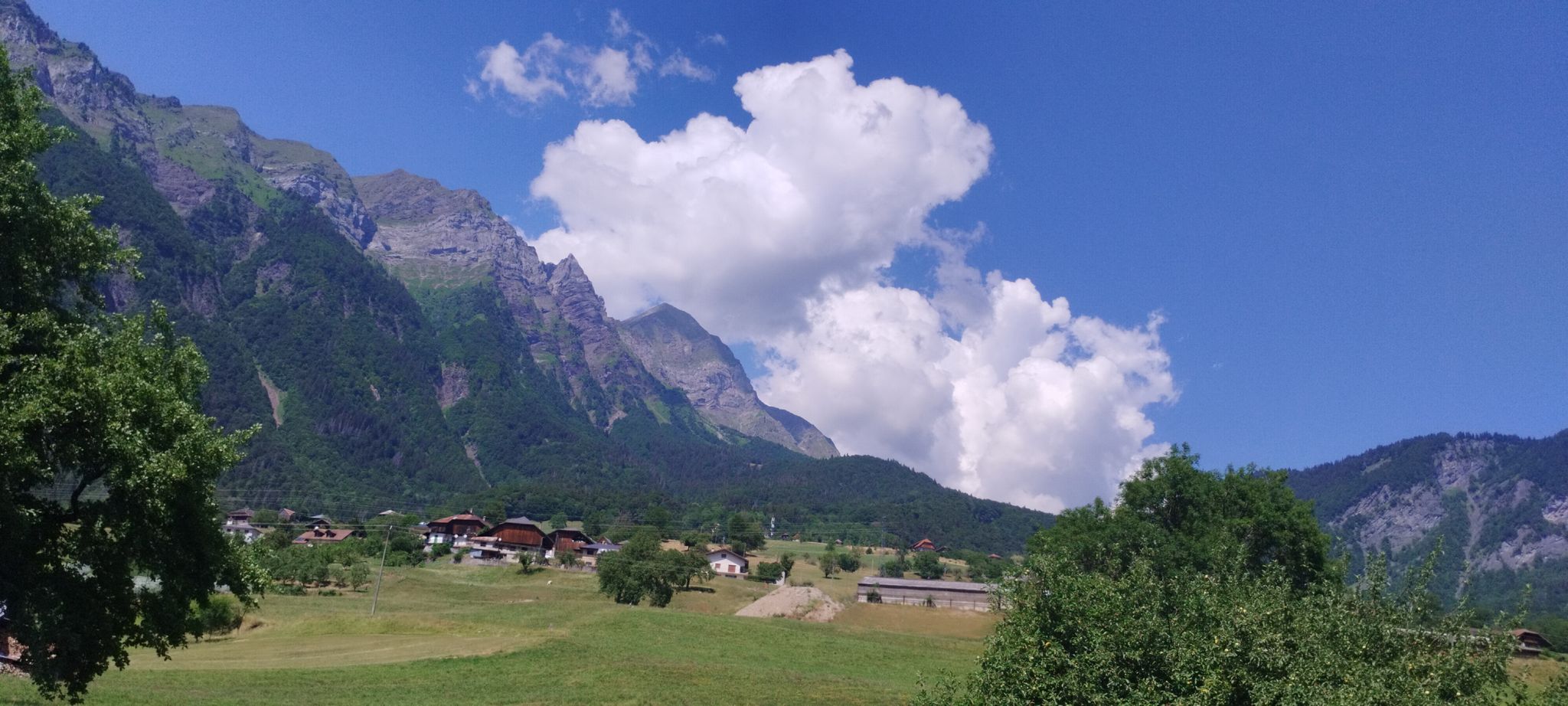 Blick zum Anstieg zum Arpettaz 