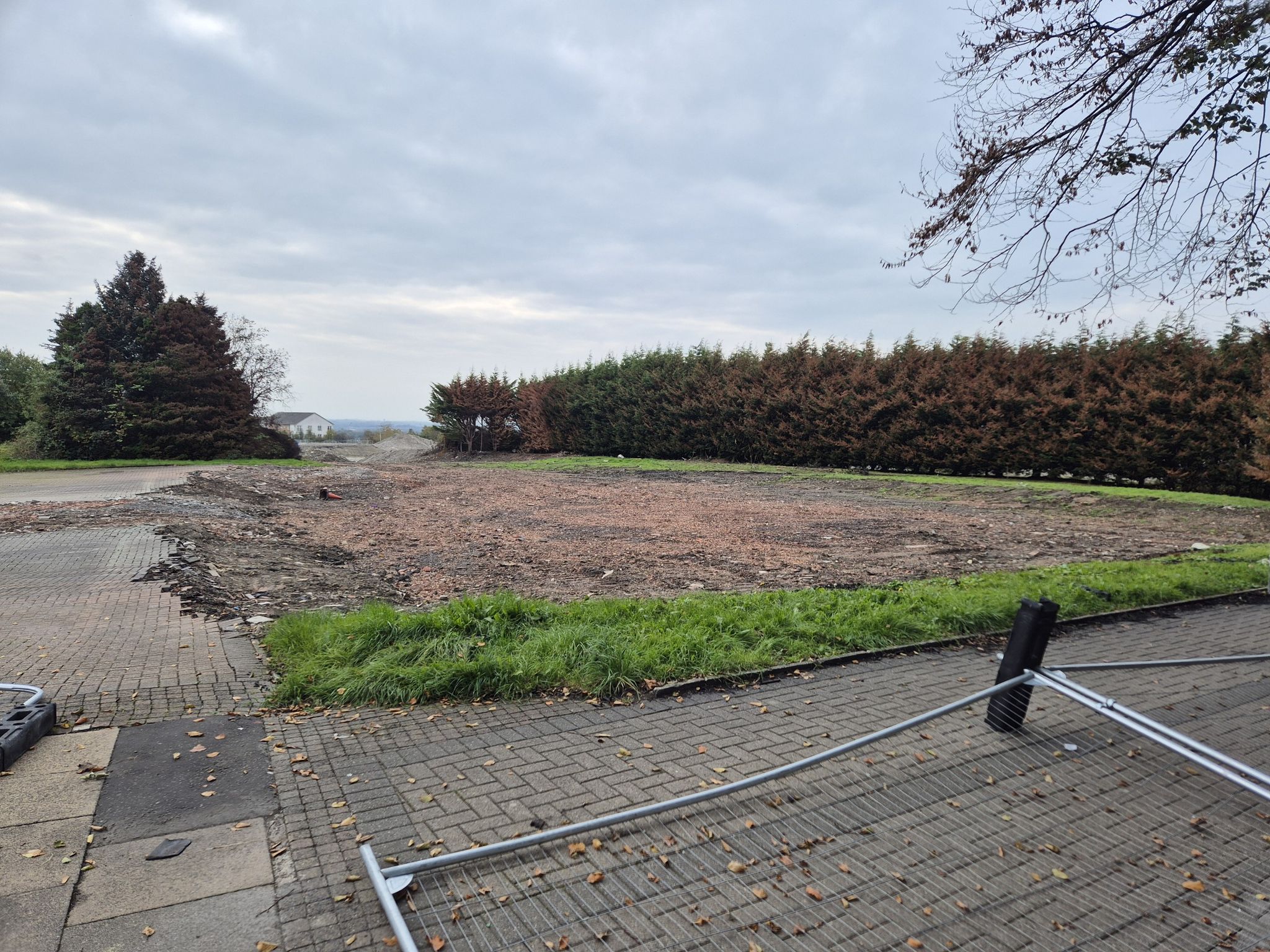 Completely erased. The Local Authority or Church moved very quickly on this.