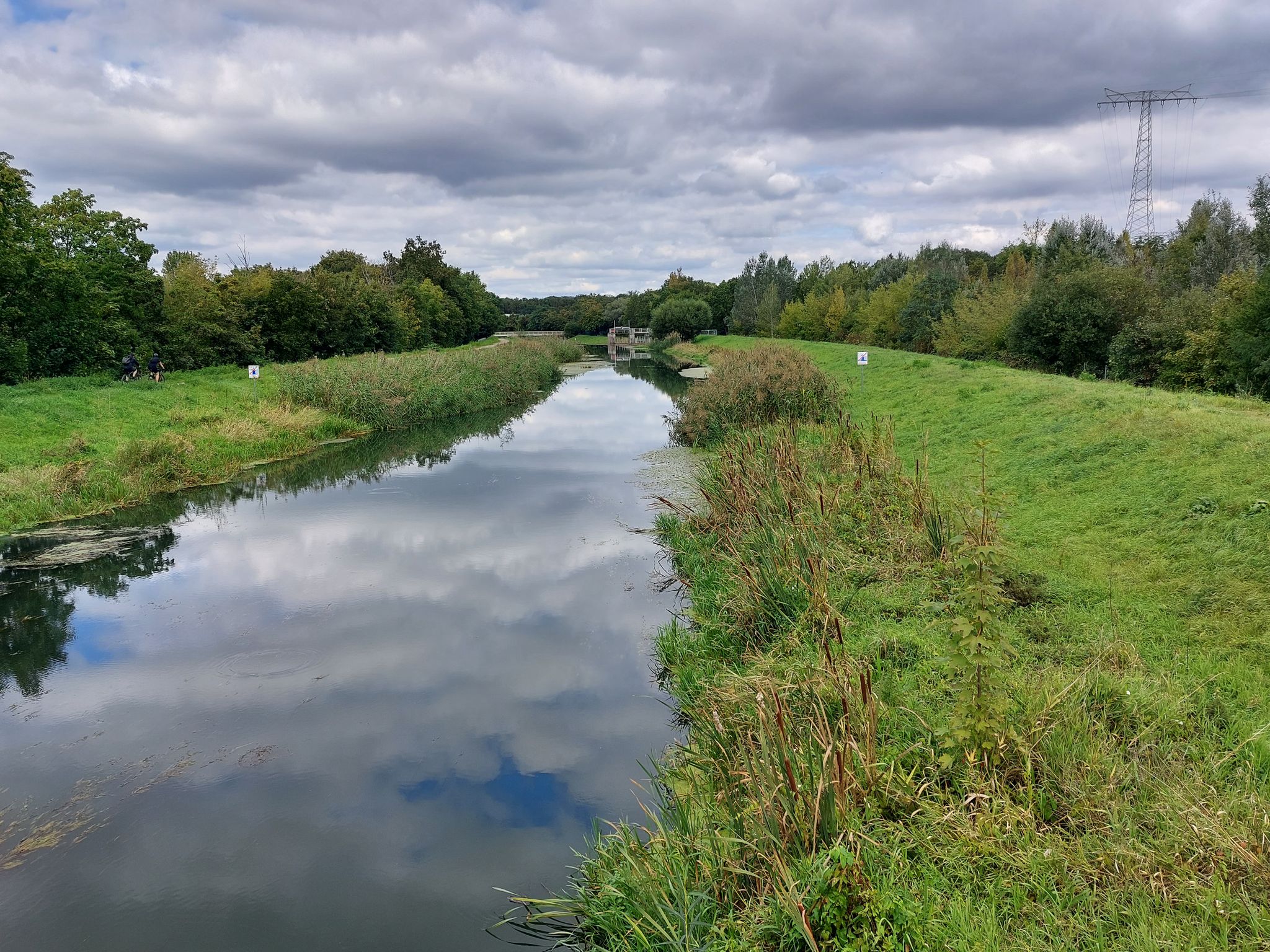 Blick von Brücke zur Pleiße