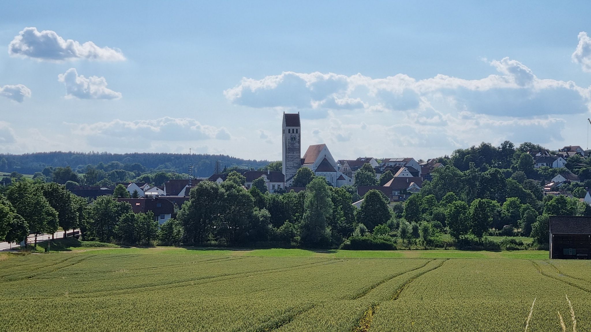 ...der Blick auf Reichertshausen...