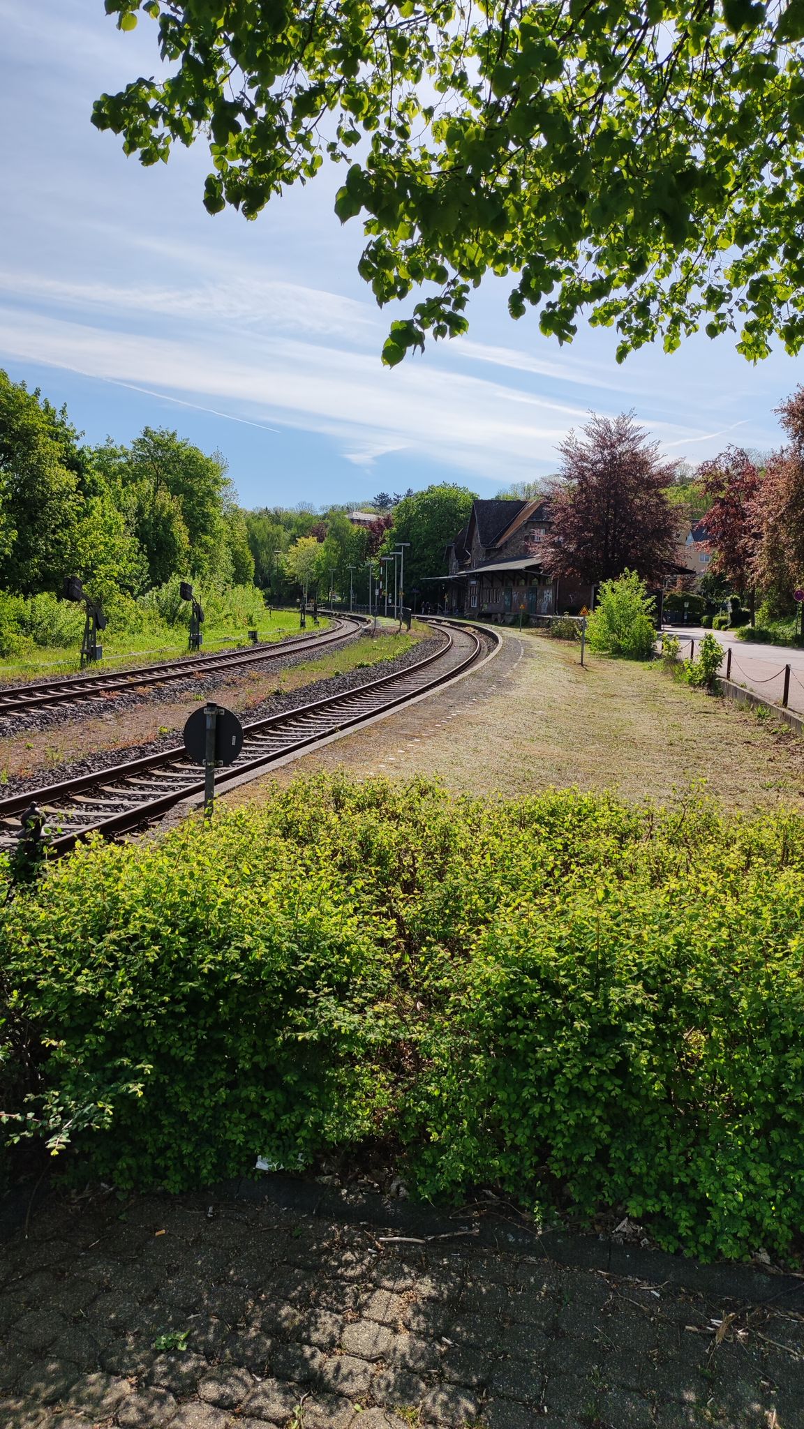Start vom idyllischen Bahnhof Hachenburg