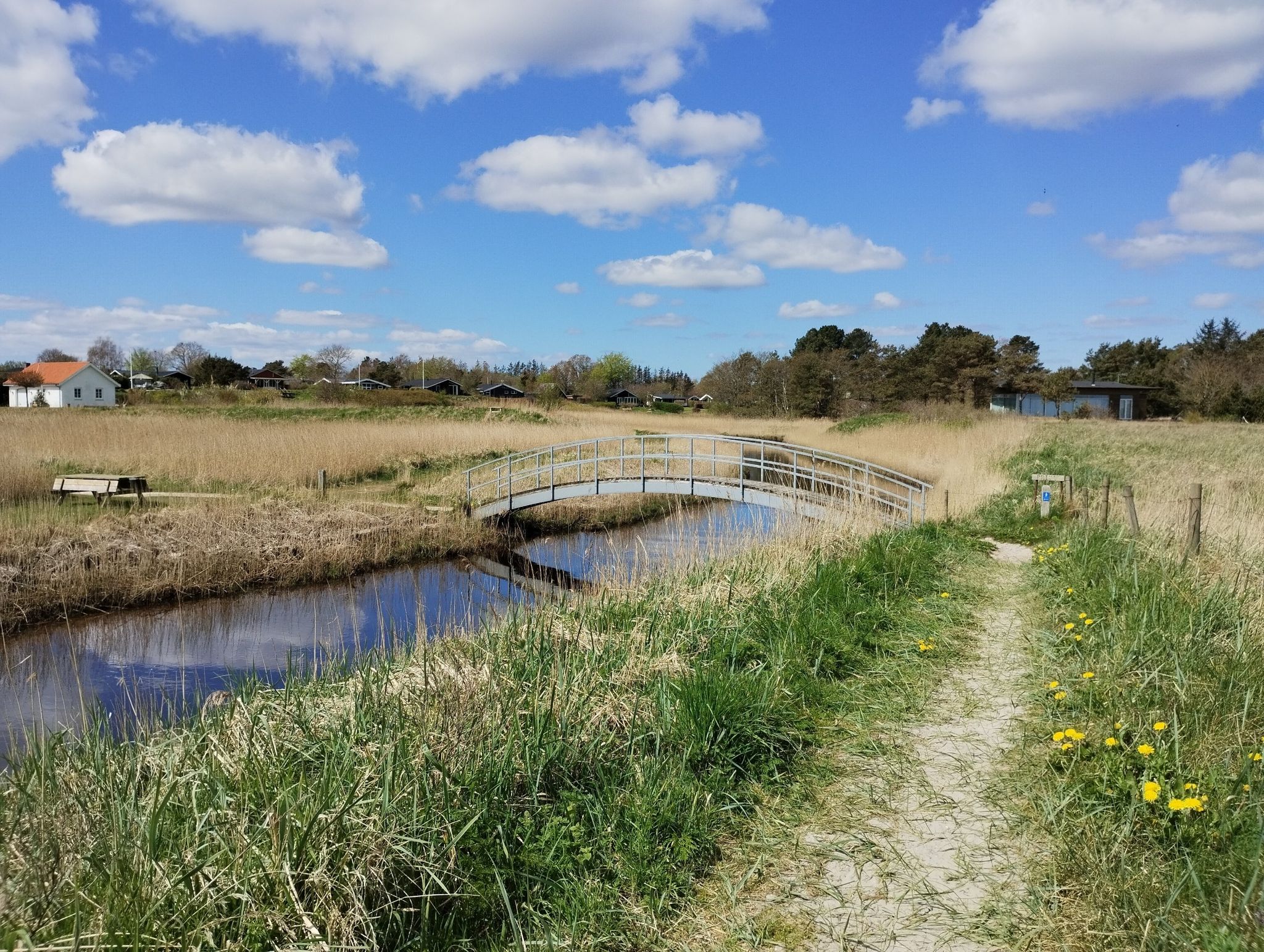 kleine Brücke über den Siel