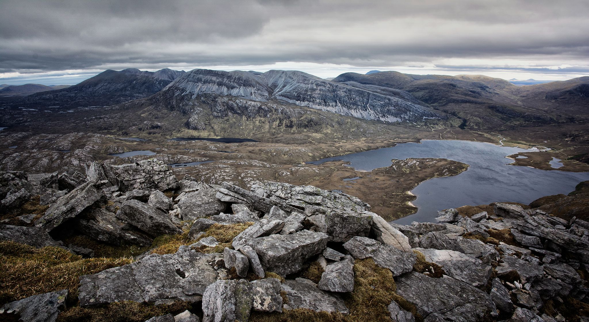 Across Loch Stack to Arkle and Foinaven
