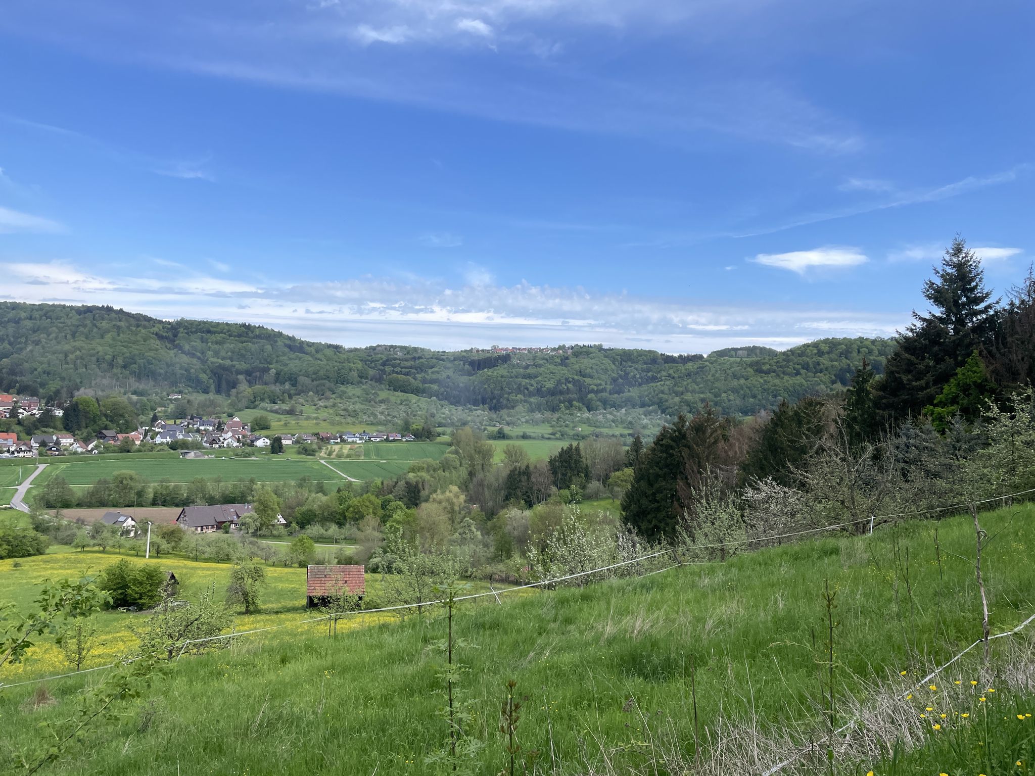 Bei Rudersberg verließen wir das Tal.
