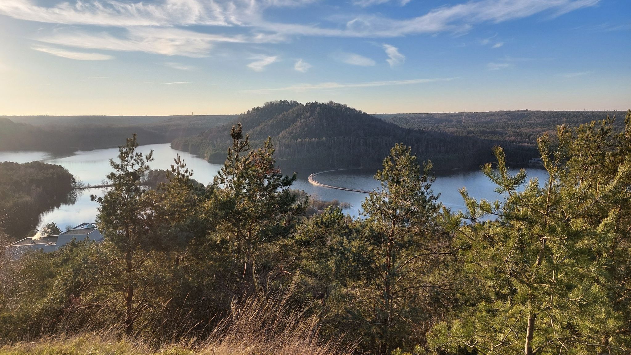 Panorama vom Gipfel der Abraumhalde
