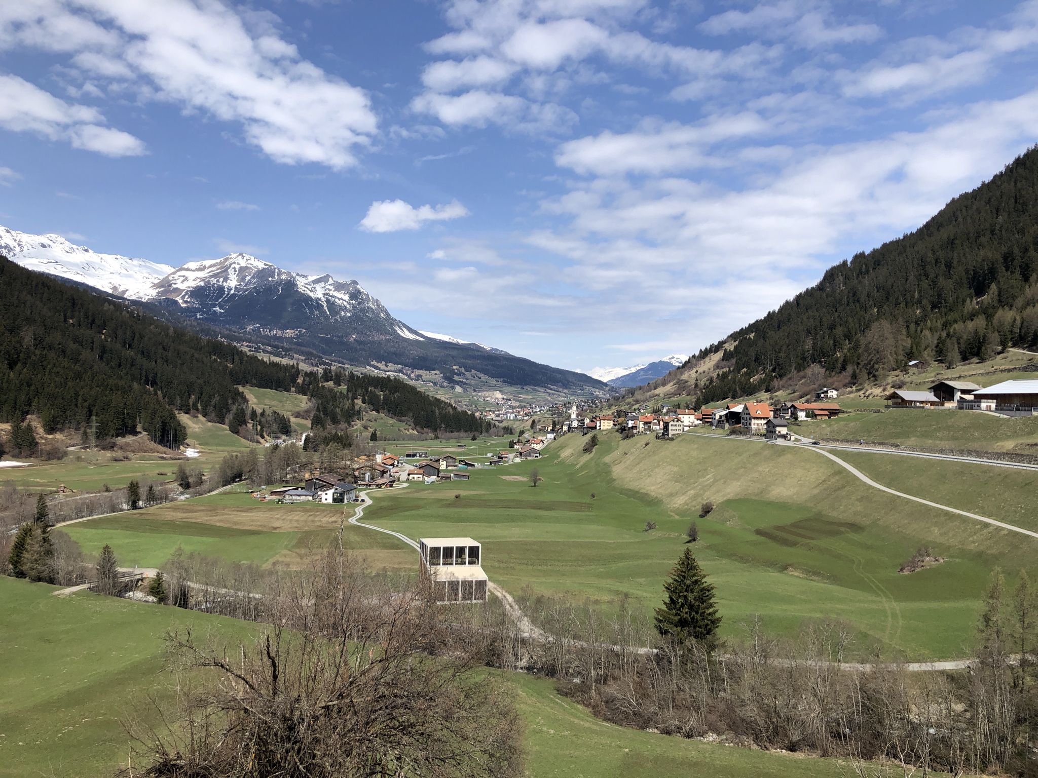 Blick auf Savognin