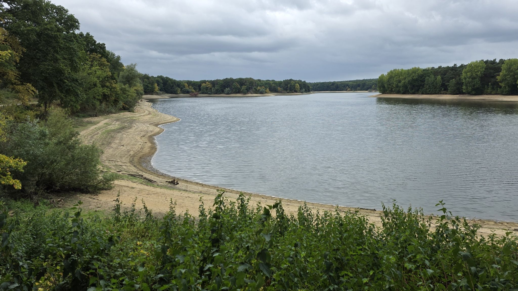 Der Wasserstand ist ganz schön gesunken