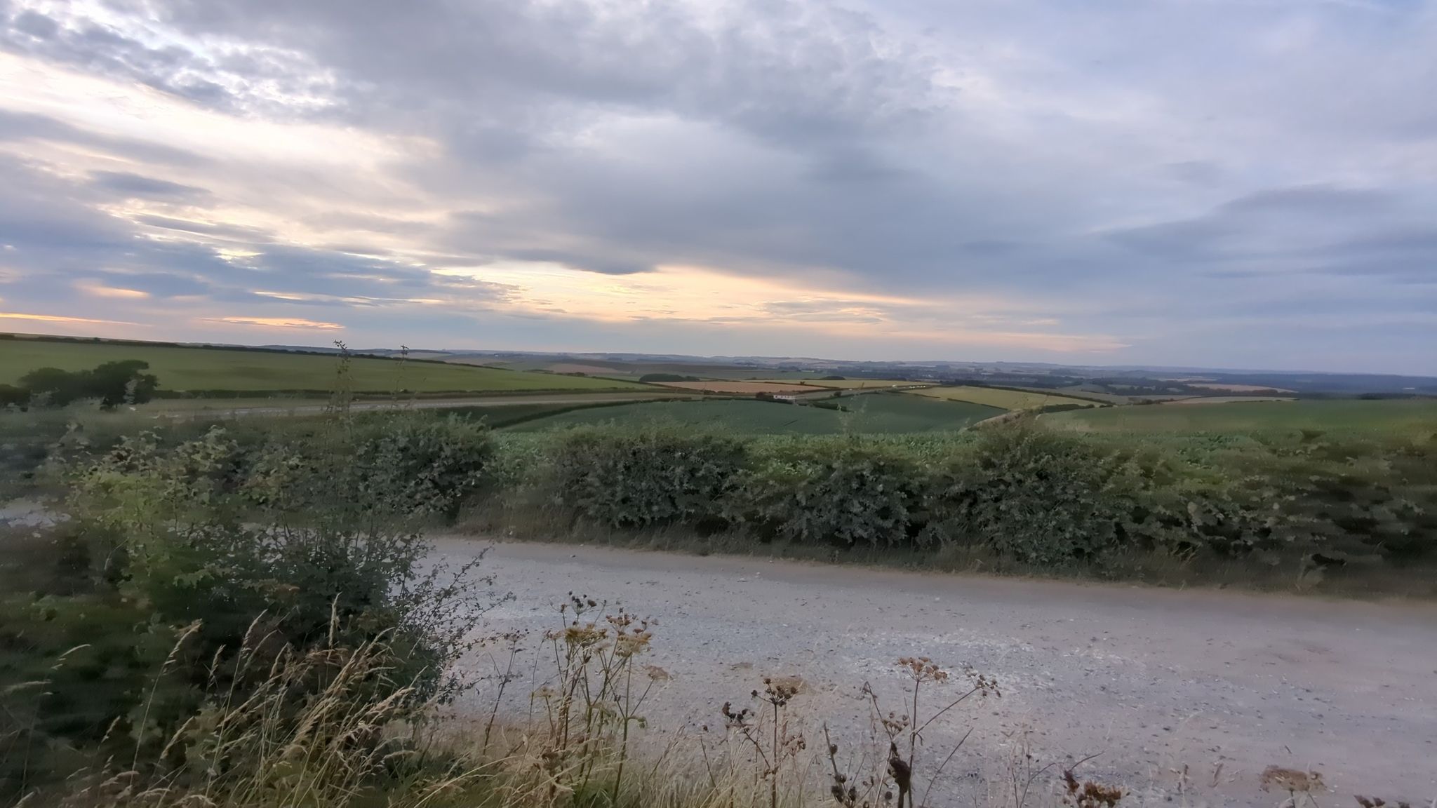 up the hills en route to Weymouth