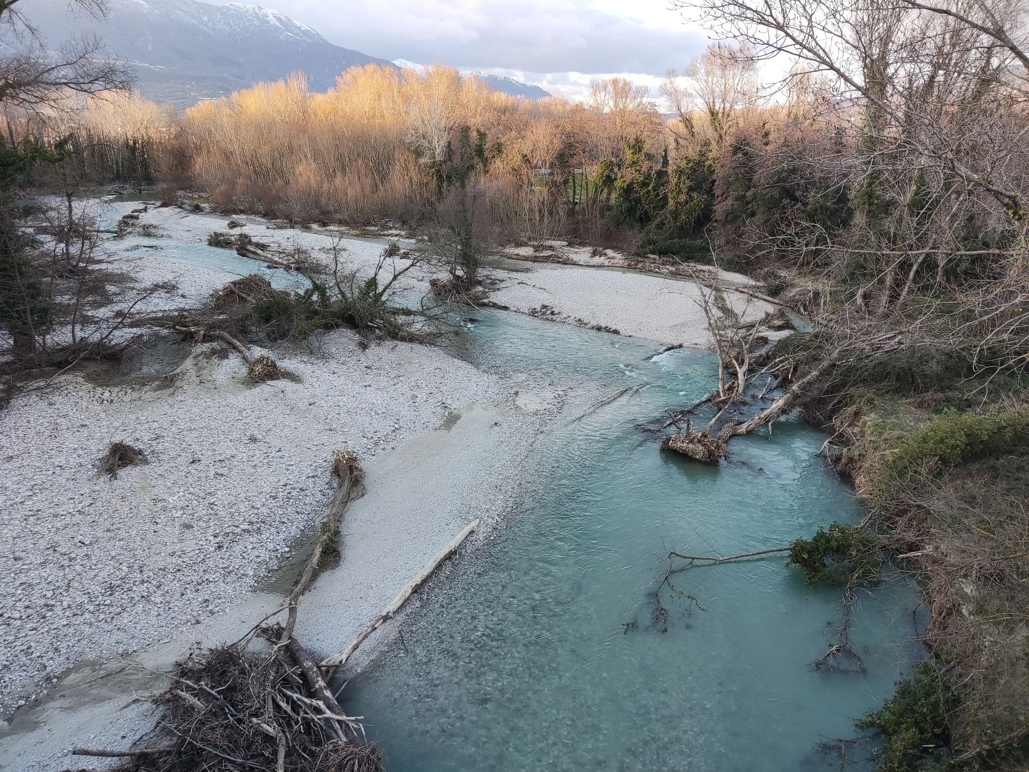 Aulandschaft vom Fluss Sele