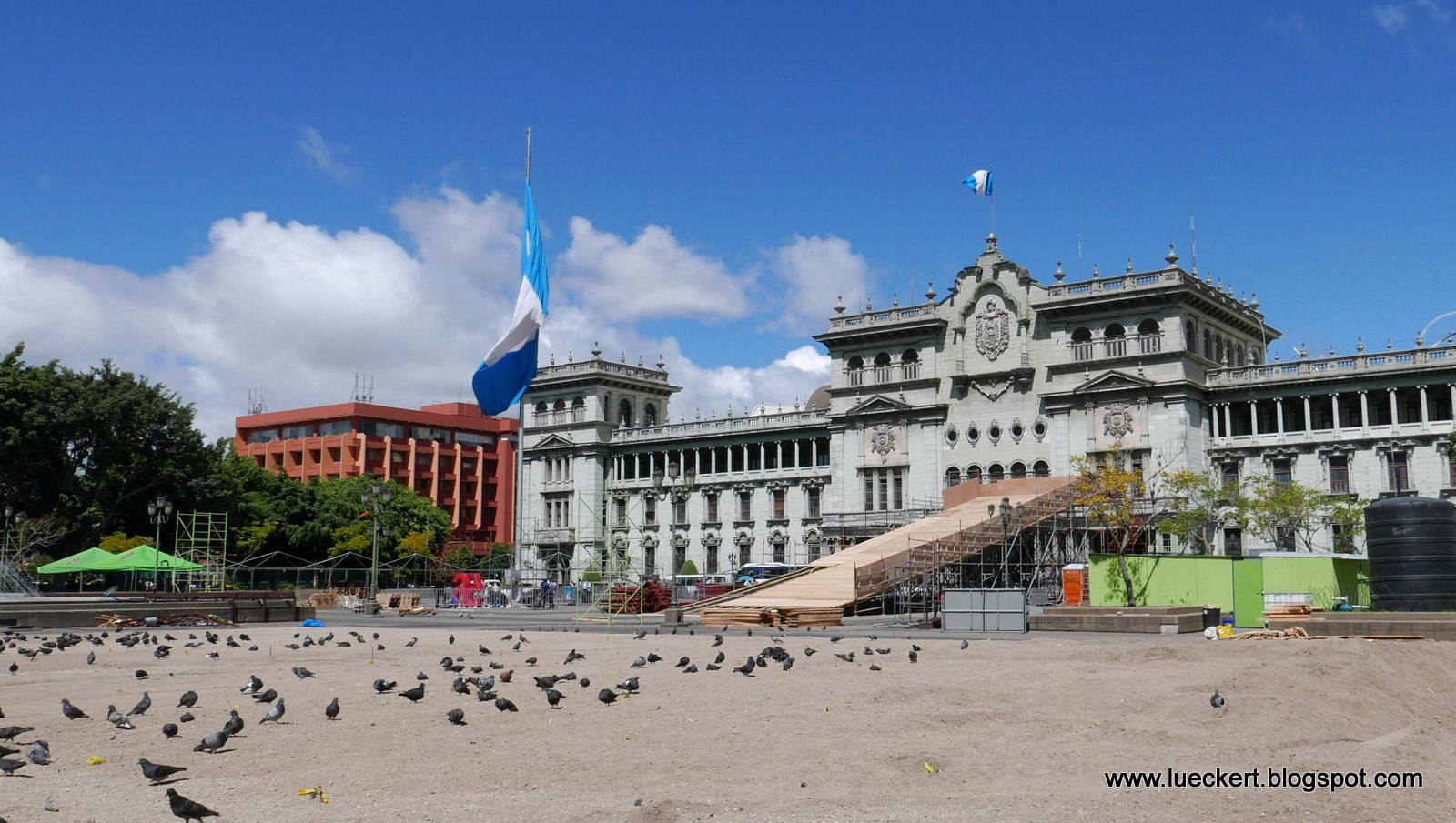 Blick auf den Palacio Nacional De La Cultura de Guatemala