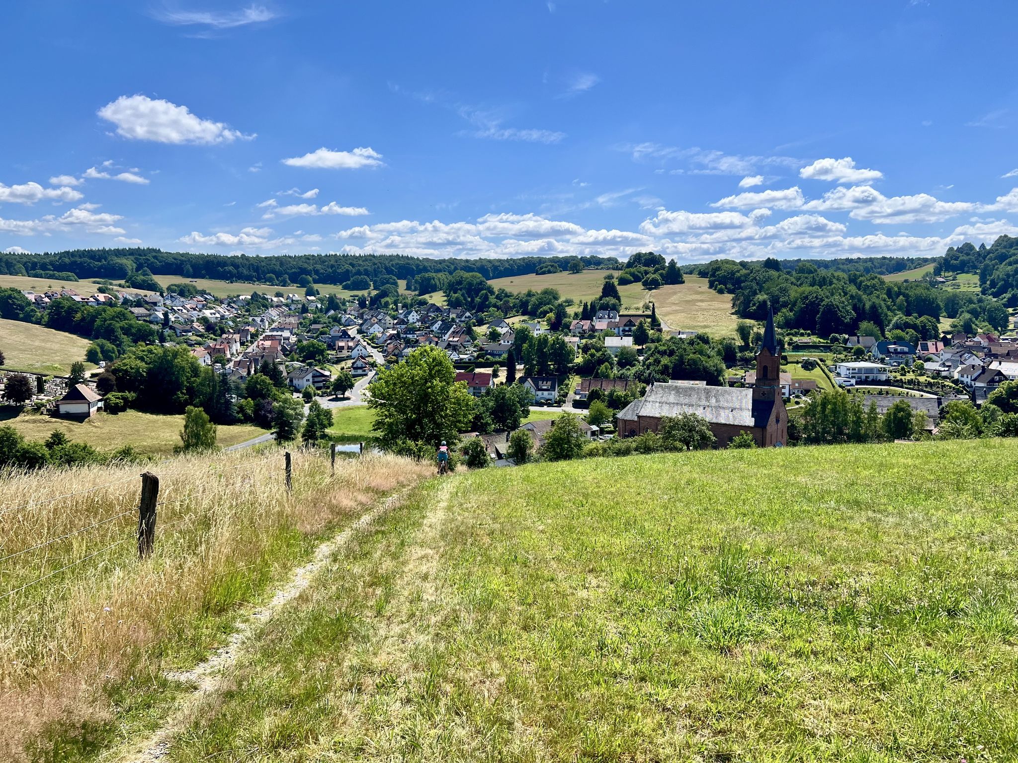 Rothenbuch - der nächste Anstieg gegenüber bereits in Sicht