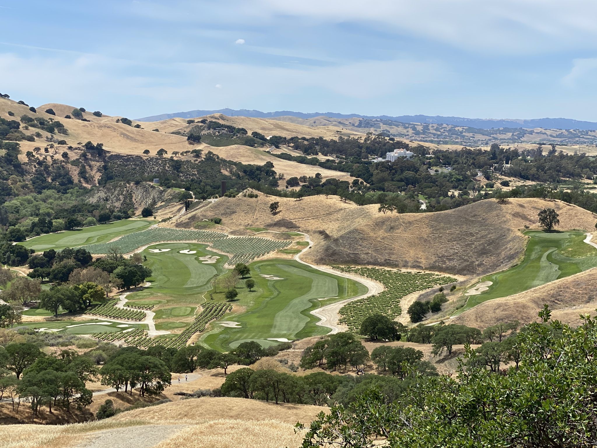 More of the winter golf course with the VA hospital in her right