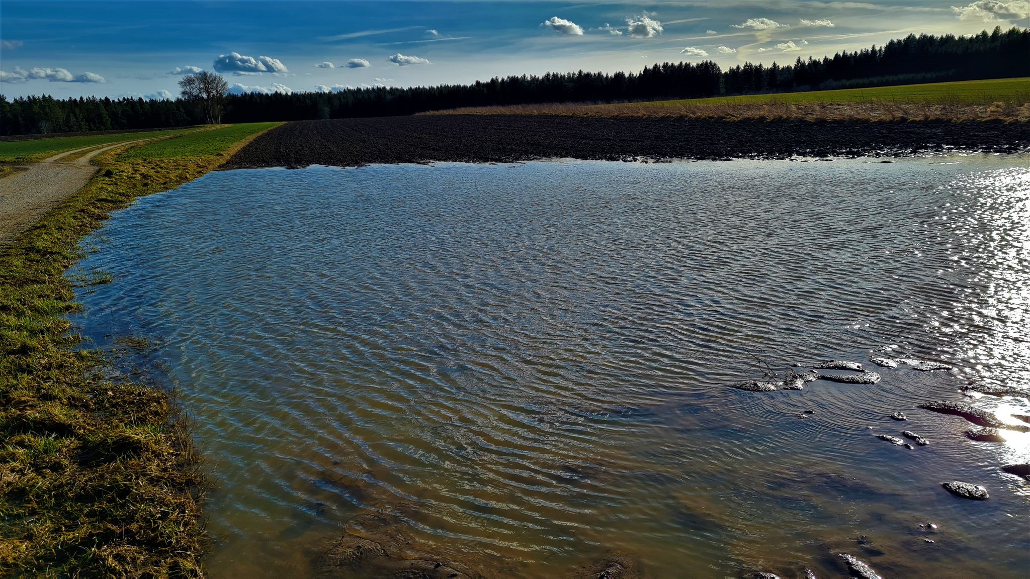 Ackersee im Wind