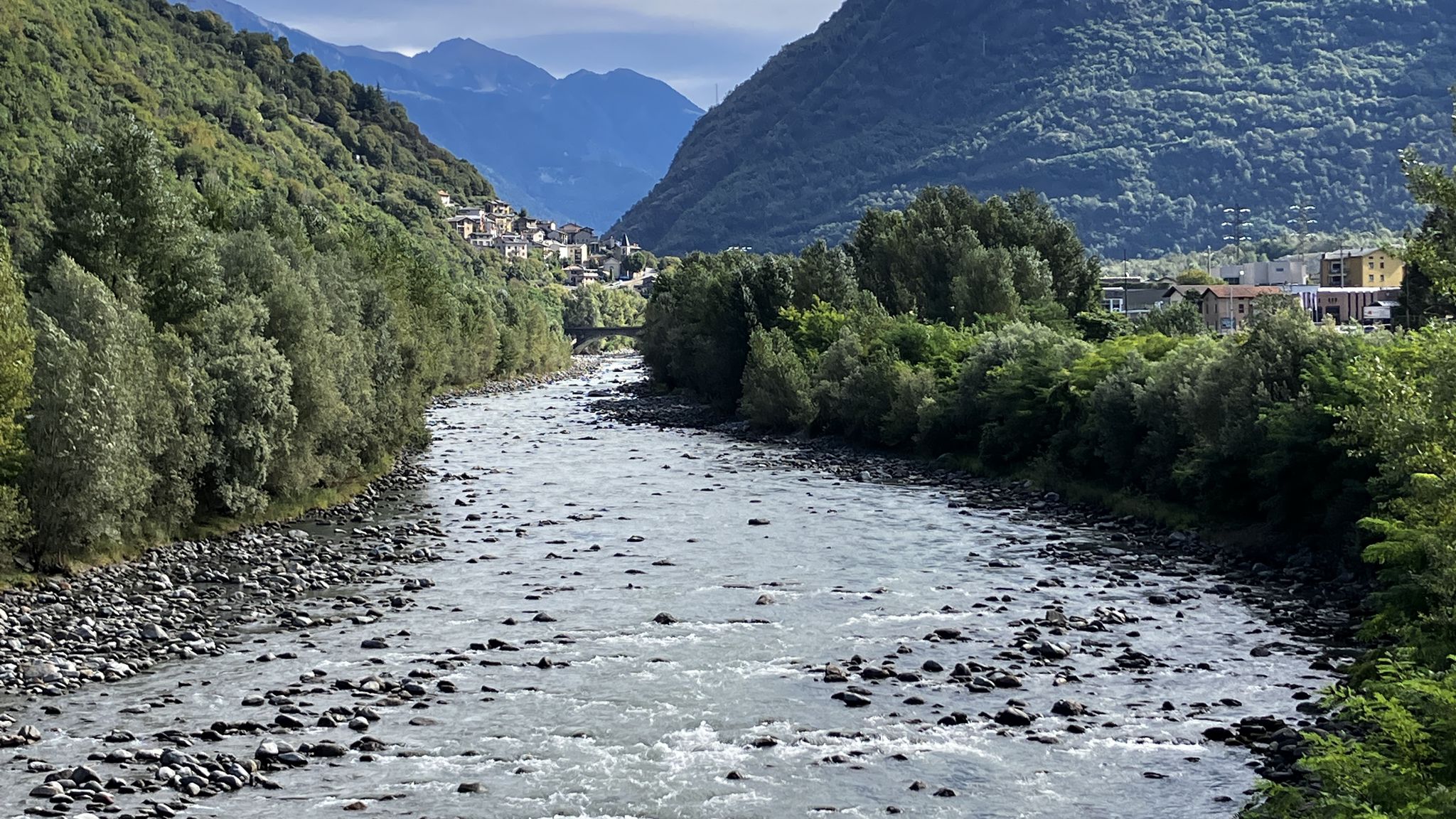 Blick ins Addatal am Wendepunkt der Tour