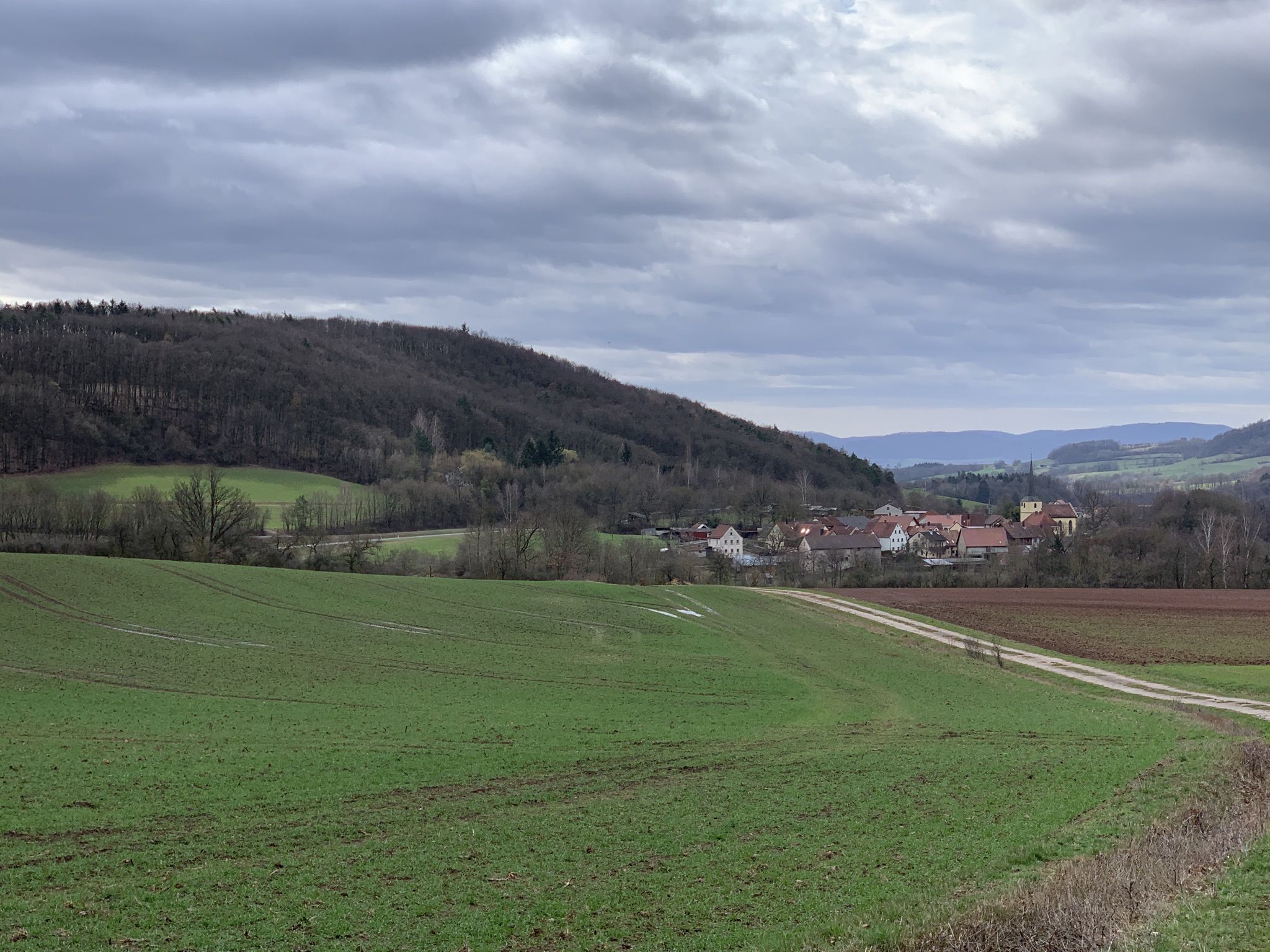 Abstieg nach Altershausen