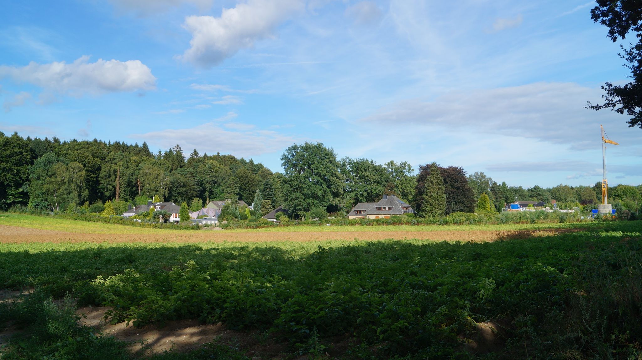 Neubaugebiete in der freien Naturlandschaft