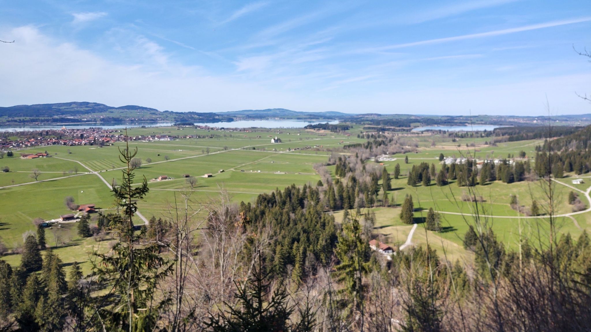 Ein Blick zum Forggen- und Hopfensee