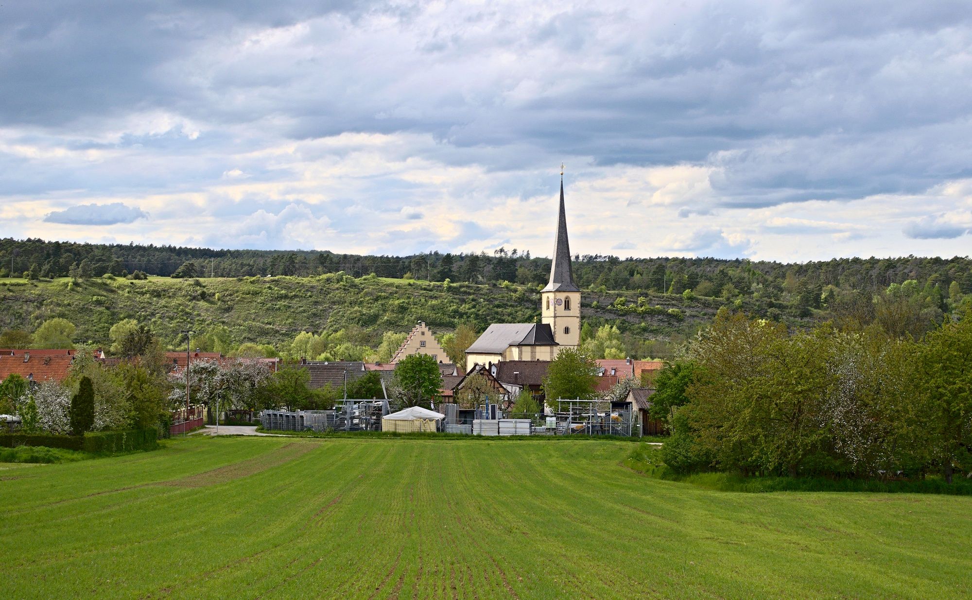 Blick auf Mittelstreu
