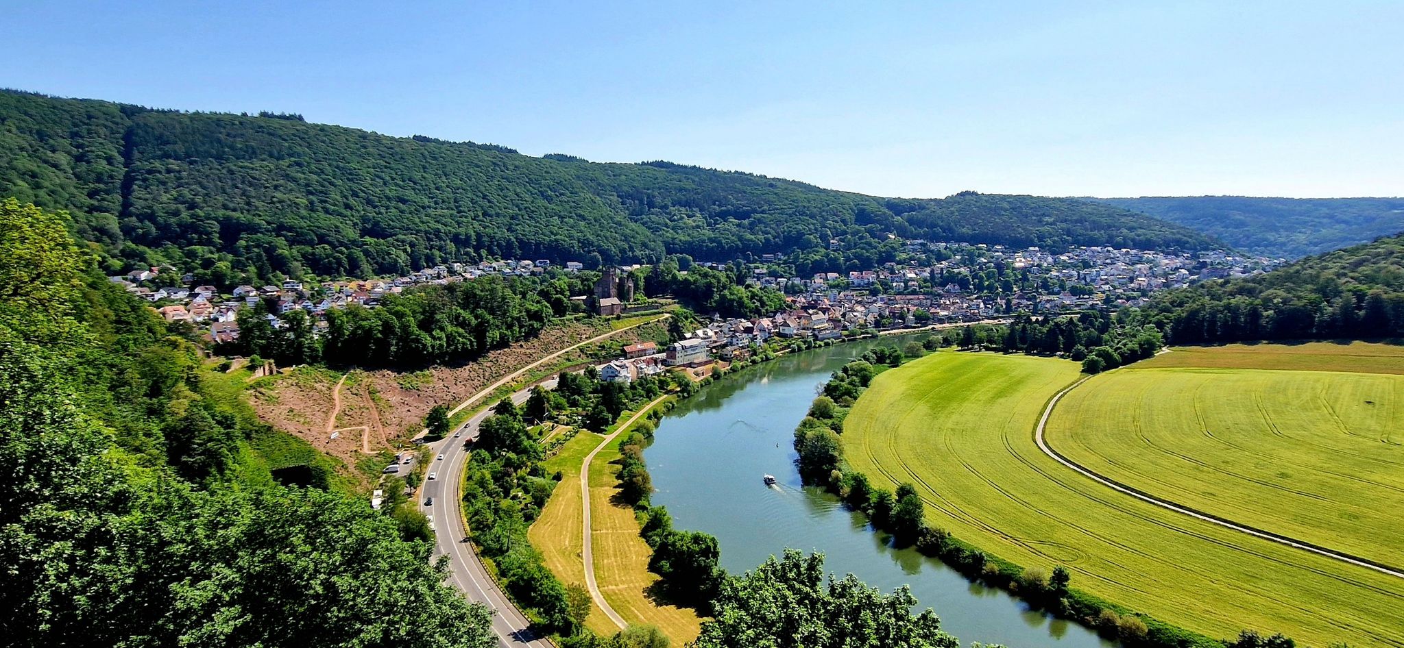 Neckarsteinach...Blick vom "Schwalbennest"