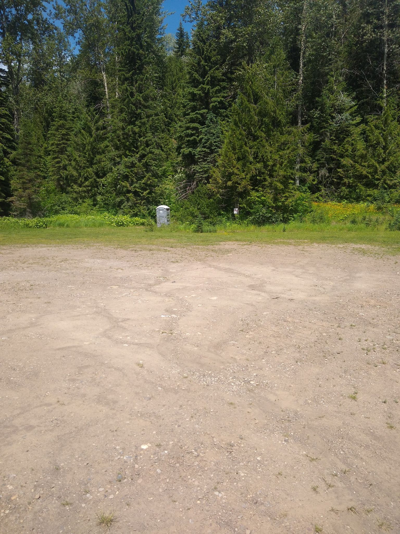 parking lot between old growth trail and rail trail