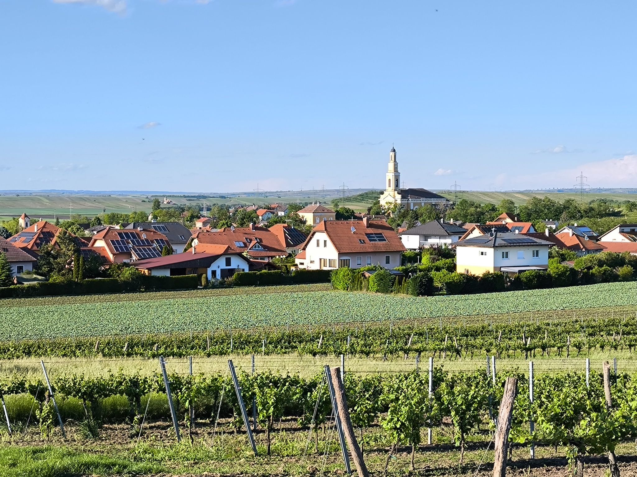 Blick auf Platz