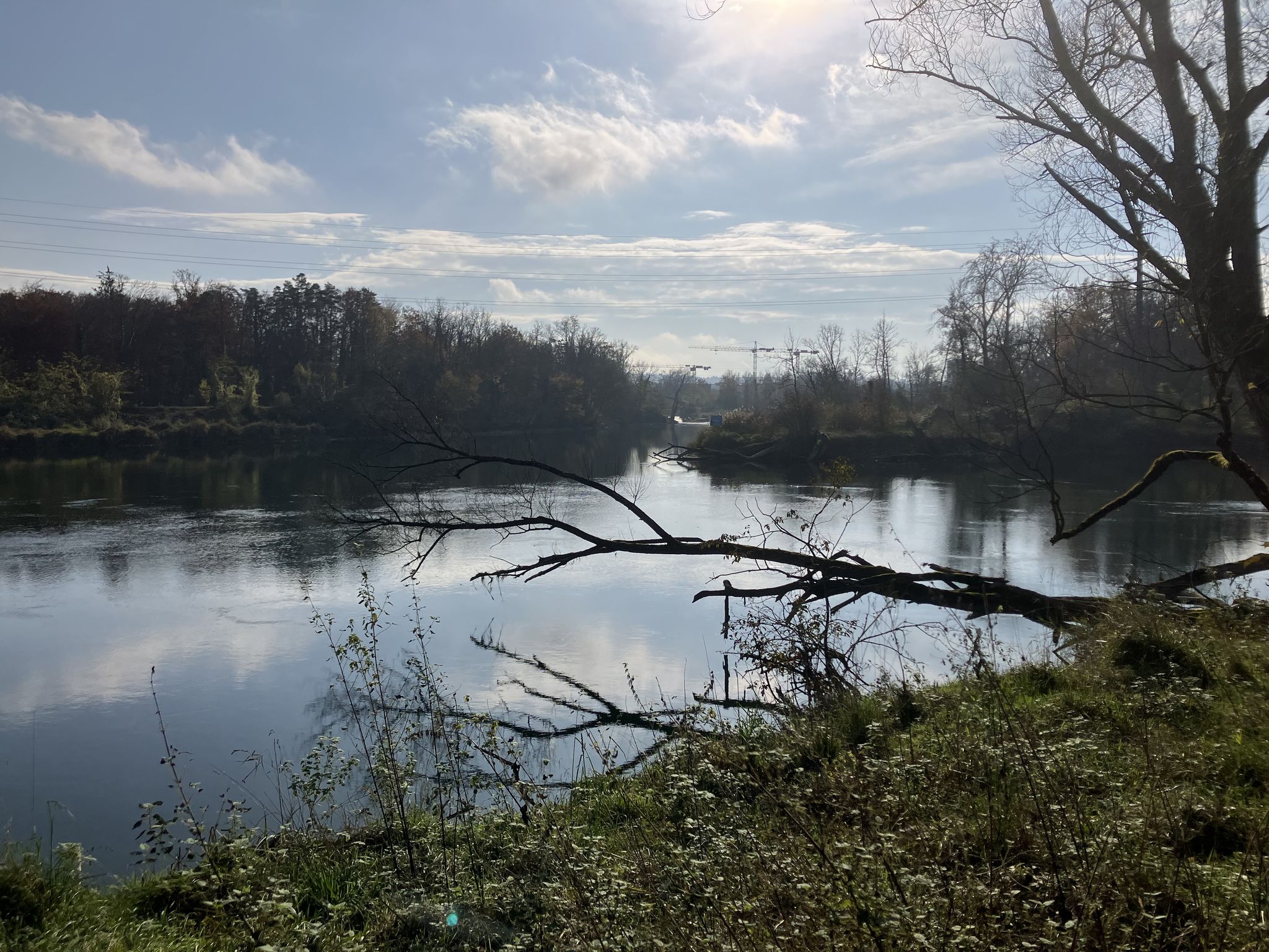 Die Mündung der Suhre in die Aare.