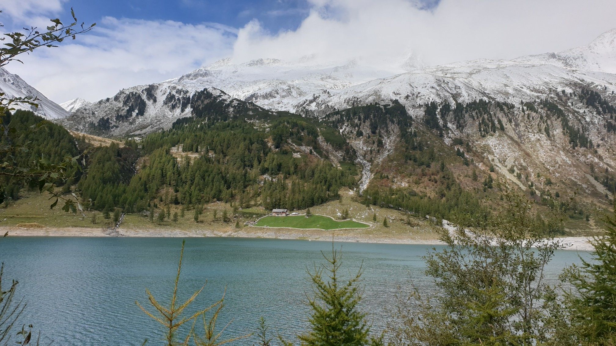 Blick auf die Neves Alm