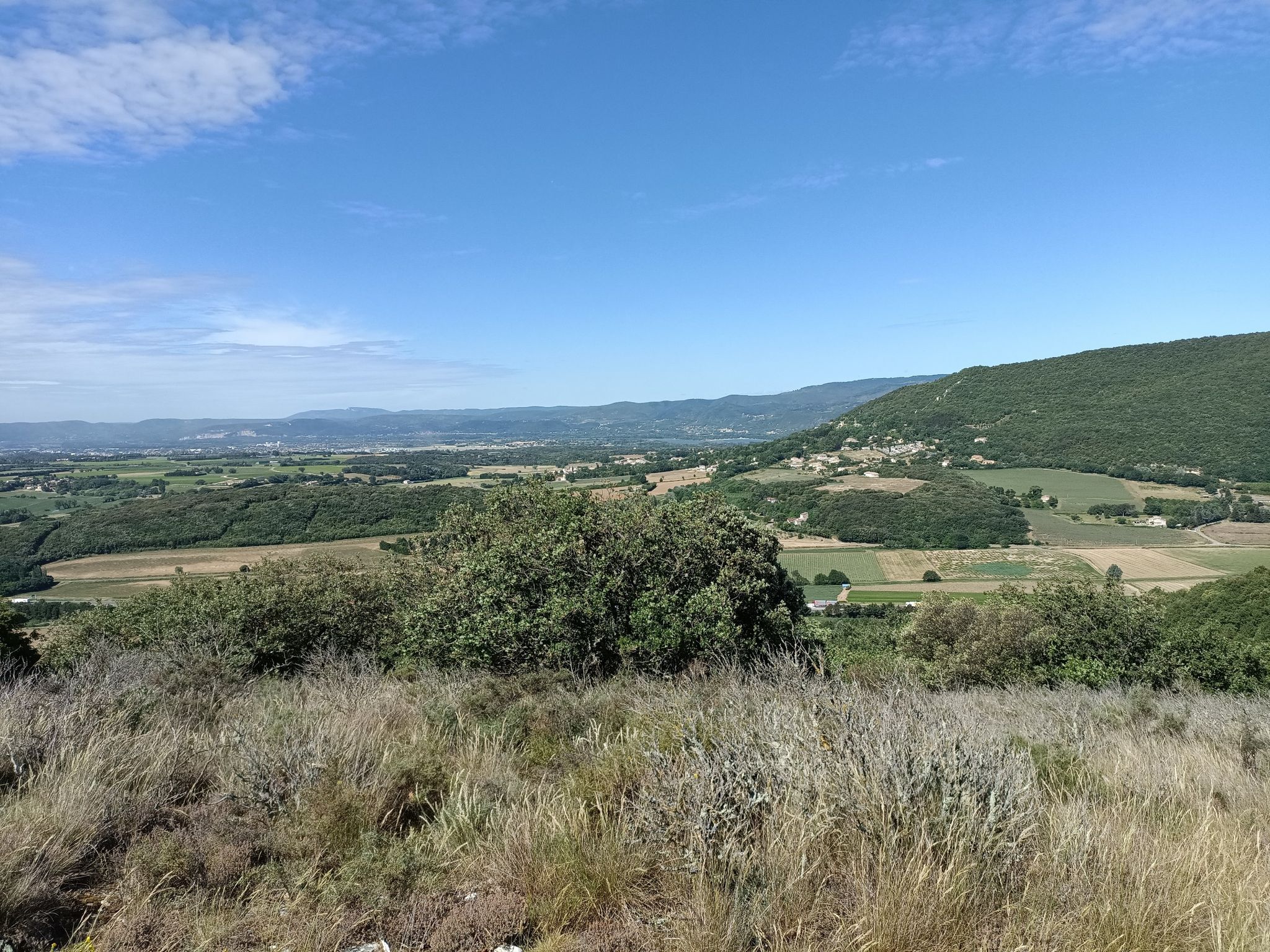 vue sur Savasse et Rhône